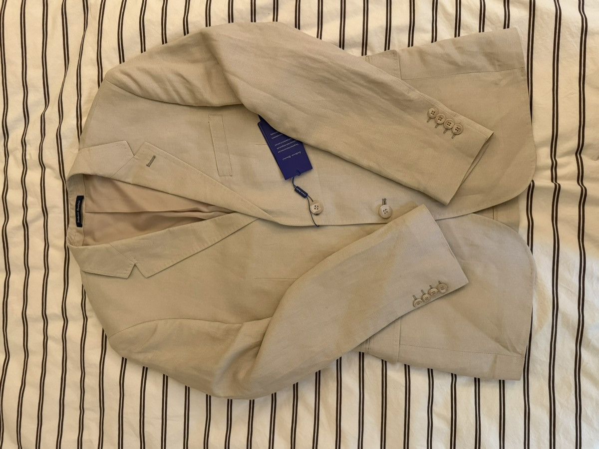 Other Italian beige linen suit fits like 46/48 Size 50R - 1 Thumbnail
