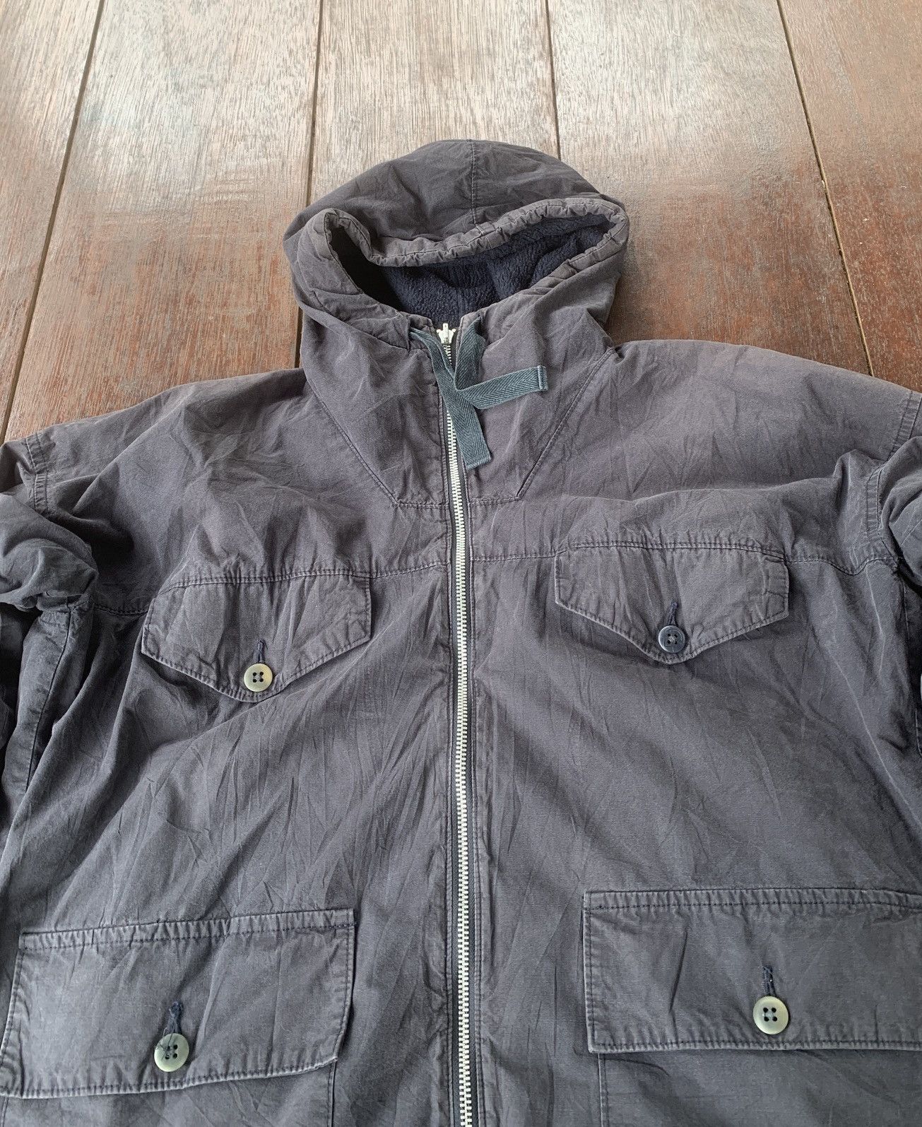 45rpm × Japanese Brand × Vintage 90s Reversible 45rpm Japan hoodie jacket Size US L / EU 52-54 / 3 - 3 Thumbnail