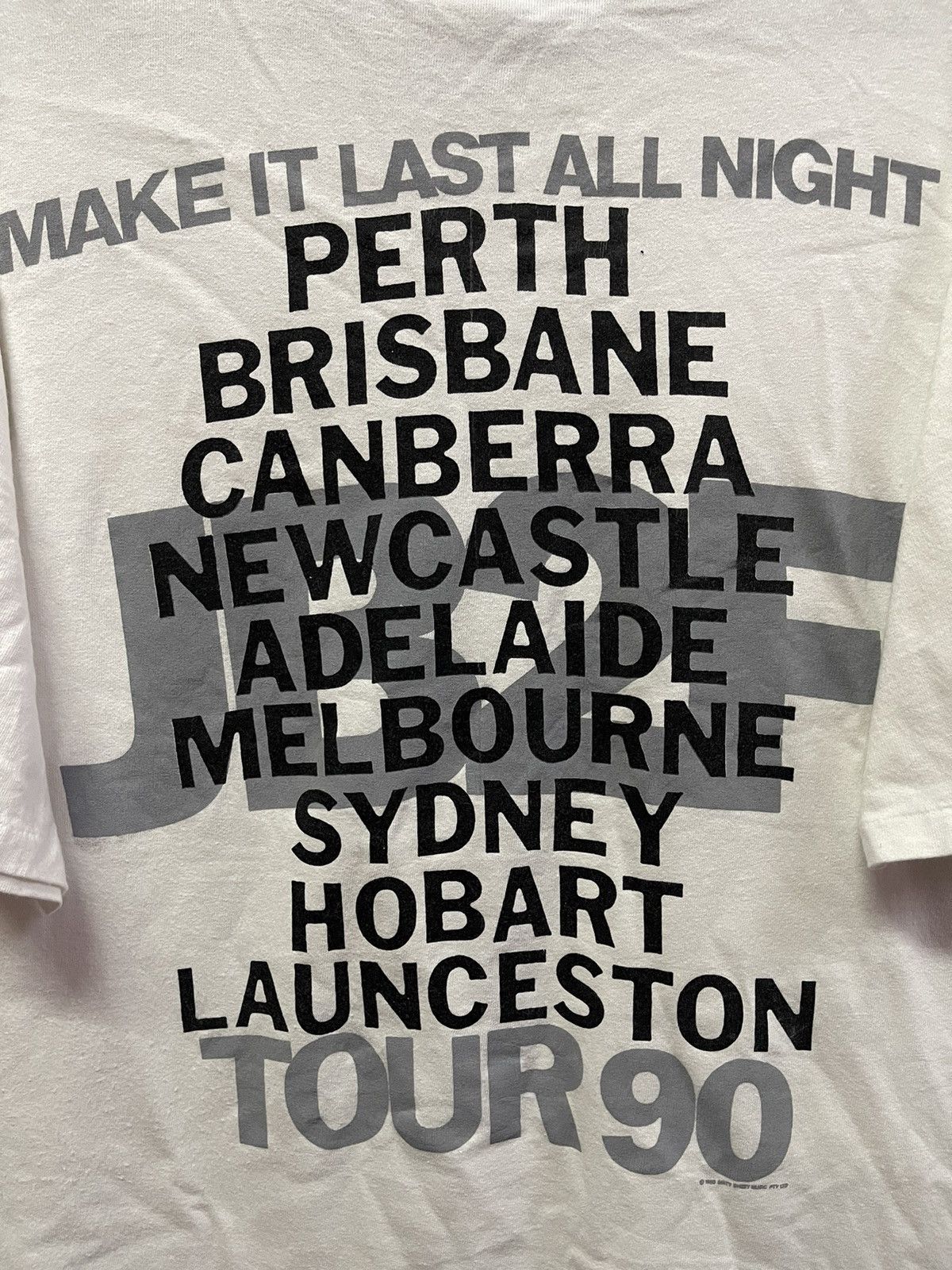 Band Tees × Vintage Vintage Tour Jimmy Barnes " Make It Last All Night"🔥🔥🔥 Size US L / EU 52-54 / 3 - 13 Thumbnail