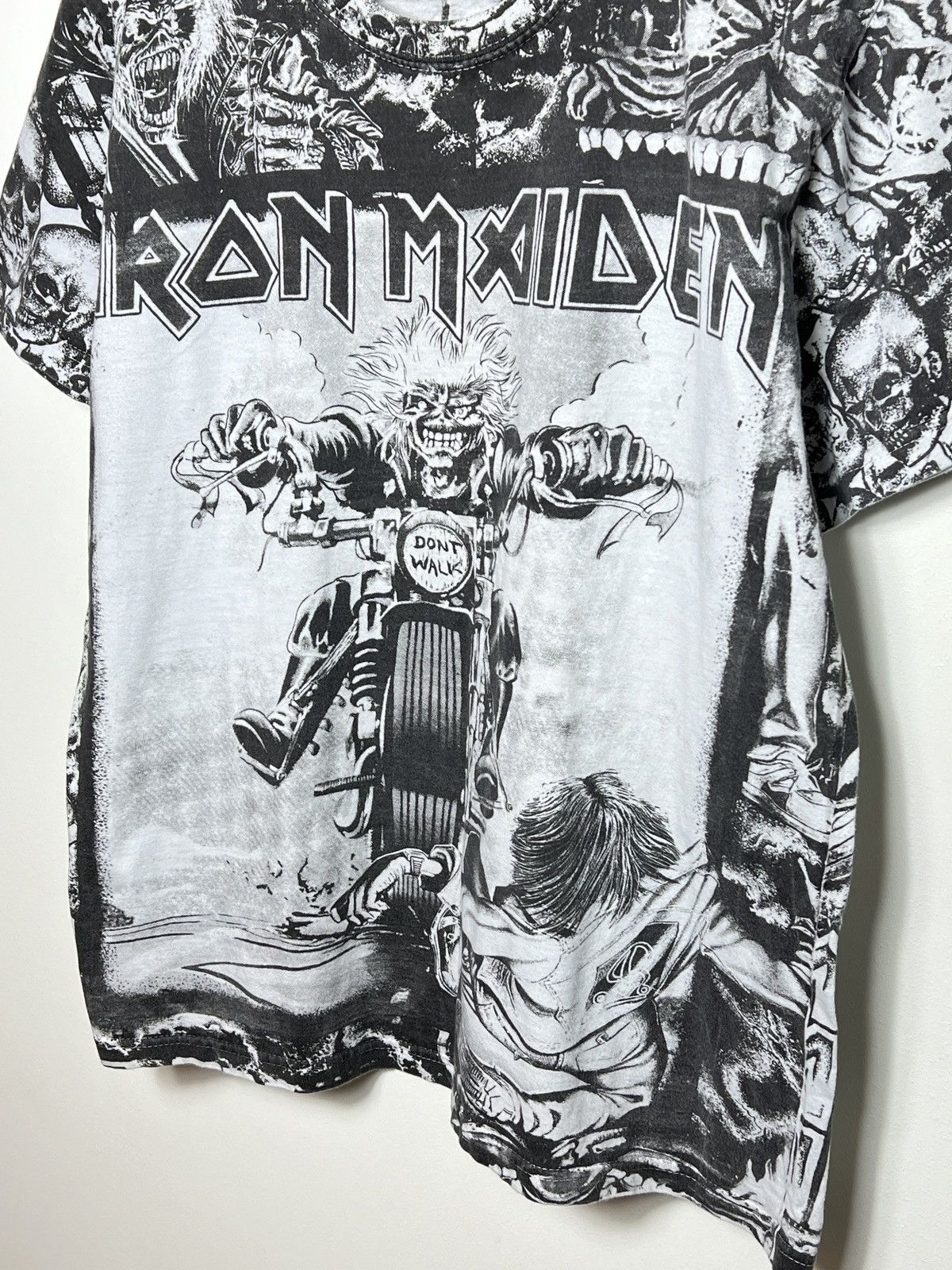 Iron Maiden iron maiden eddie biker y2k crazy vintage full print t shirt Size US M / EU 48-50 / 2 - 3 Thumbnail