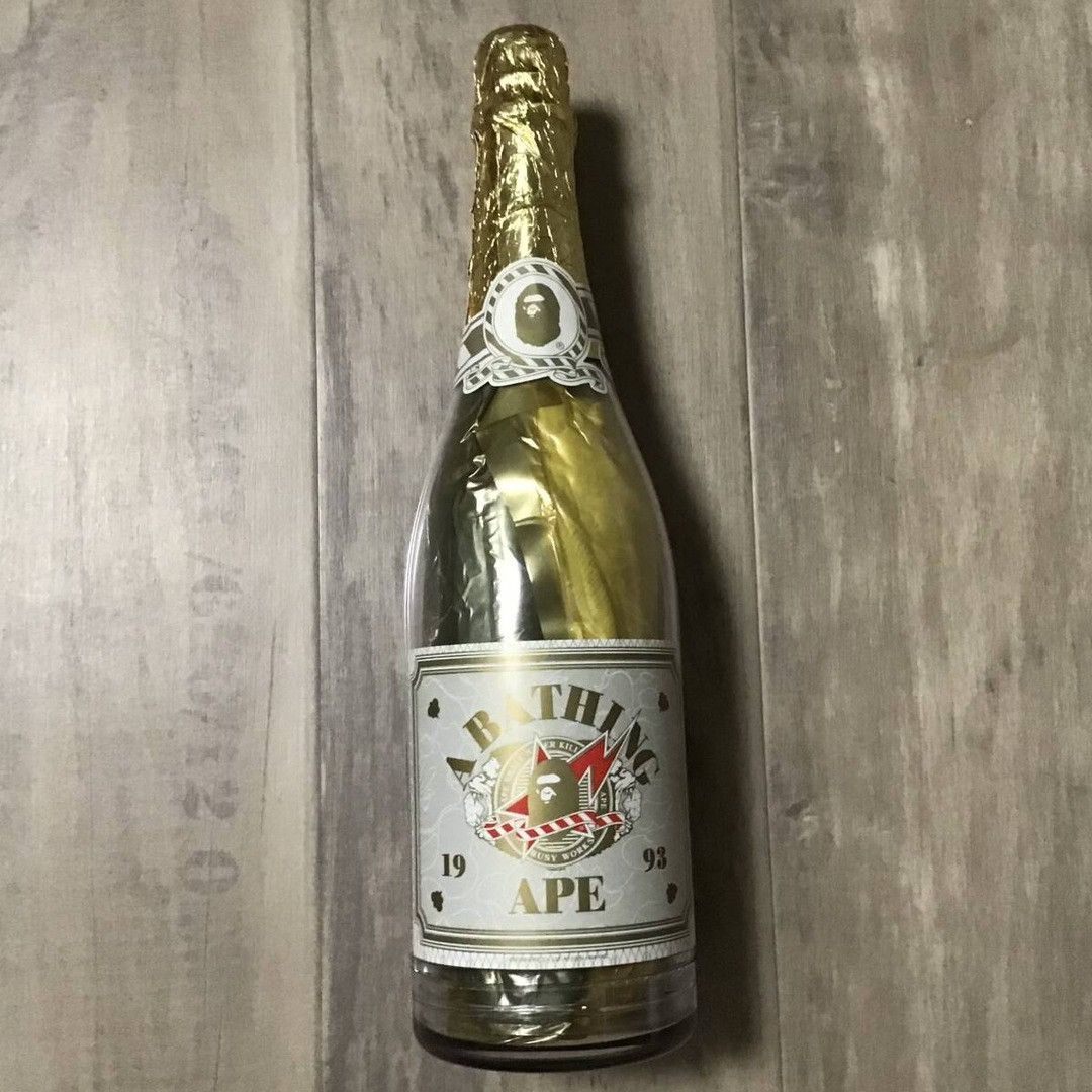 Bape × Nigo BAPE Champagne bottle BIG APE HEAD hand print T-shirt NIGO Size US M / EU 48-50 / 2 - 3 Thumbnail
