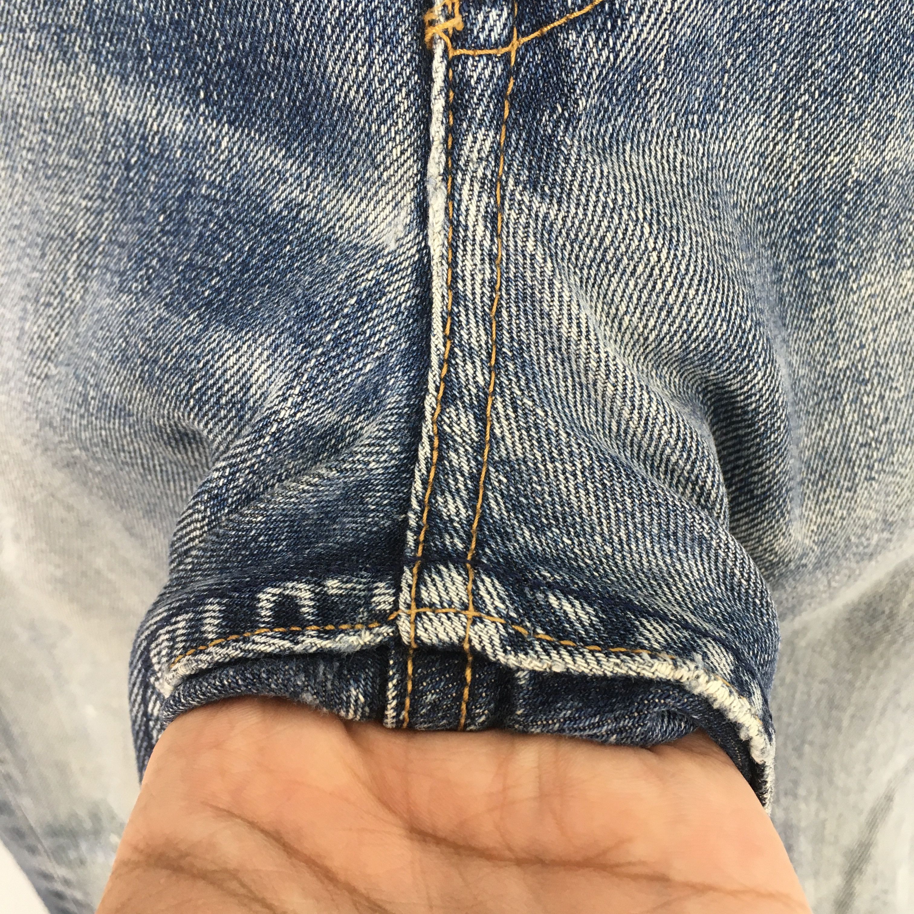 Levi's Size 32x33 Vintage Levis 505 Faded Stonewash Jeans S1951 Size US 32 / EU 48 - 8 Thumbnail
