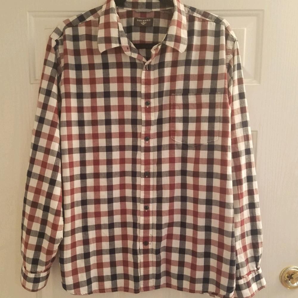 Dockers Dockers XL Long Sleeve Shirt Size US XL / EU 56 / 4 - 1 Thumbnail