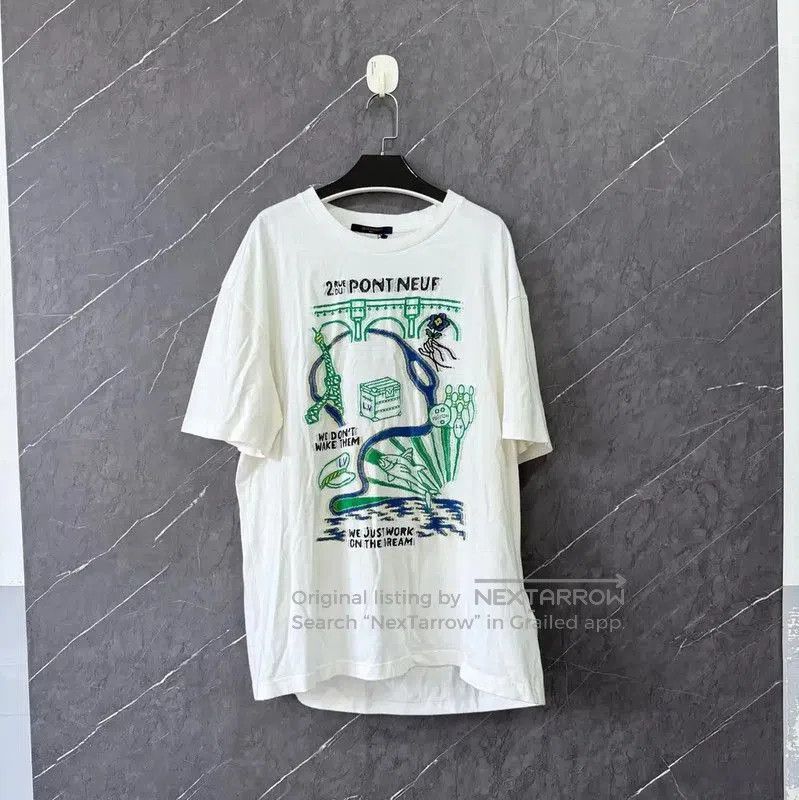 Louis Vuitton Louis Vuitton White XXL Cotton Tee . Size US XXL / EU 58 / 5 - 1 Thumbnail