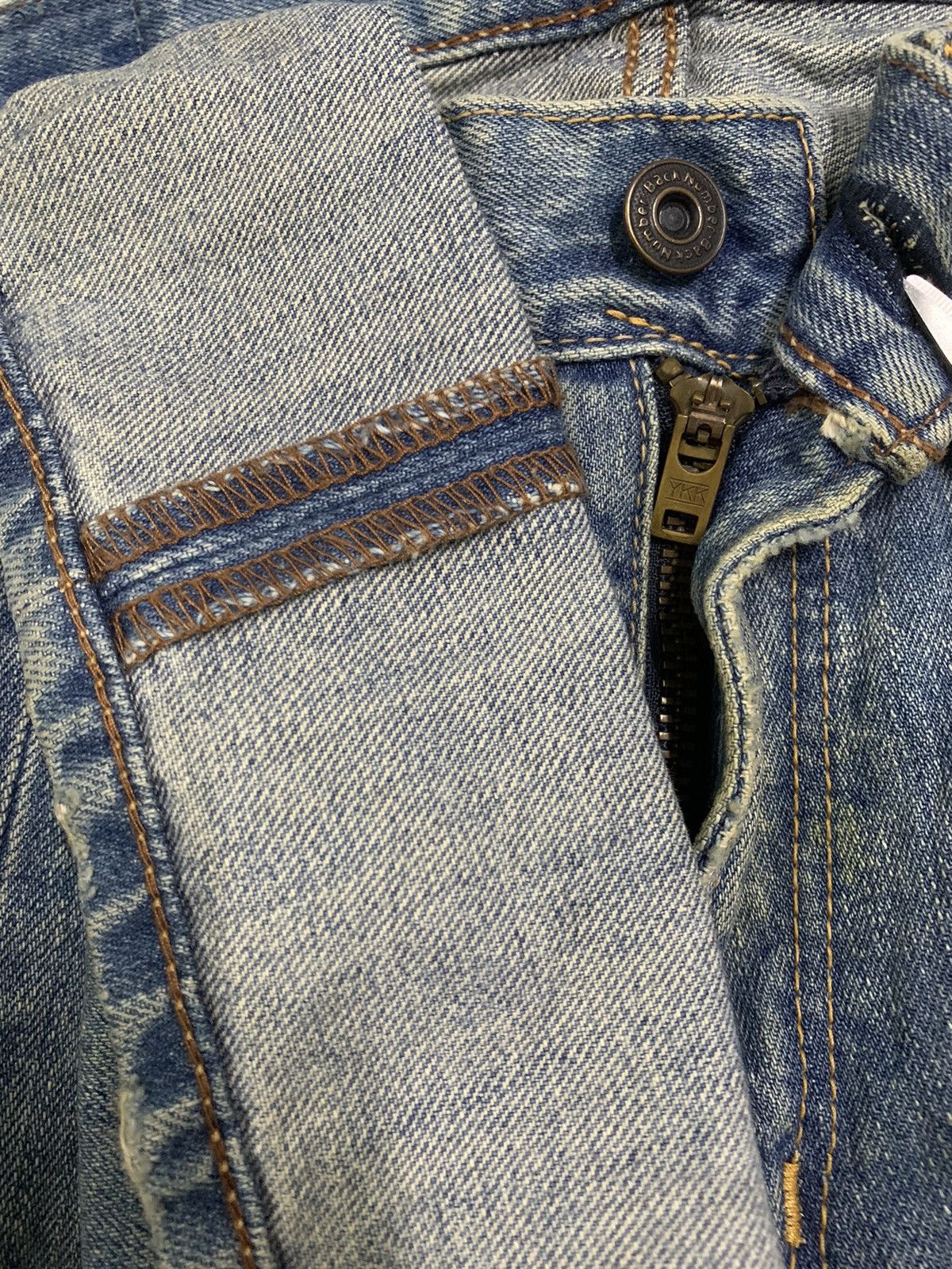 Vintage Japanese Brand Mud Wash Distressed Grunge Jeans