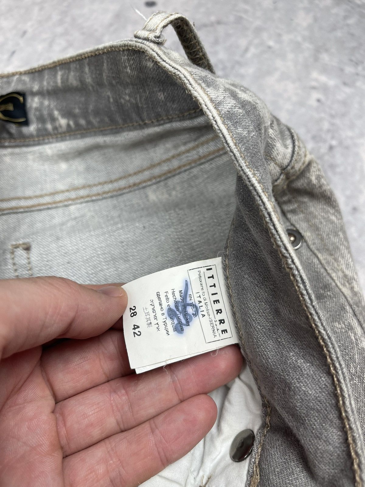 Hysteric Glamour × Just Cavalli Avant Garde Just Cavalli jeans gray pants Y2K Size 28" / US 6 / IT 42 - 6 Thumbnail