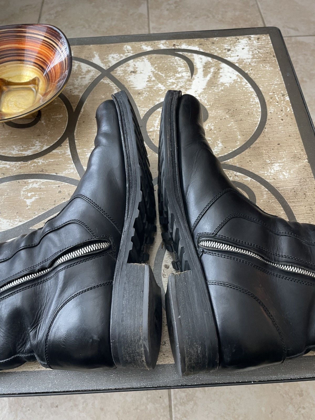 Salvatore Ferragamo Biker Zippered Ankle boots Size US 10.5 / EU 43-44 - 10 Thumbnail