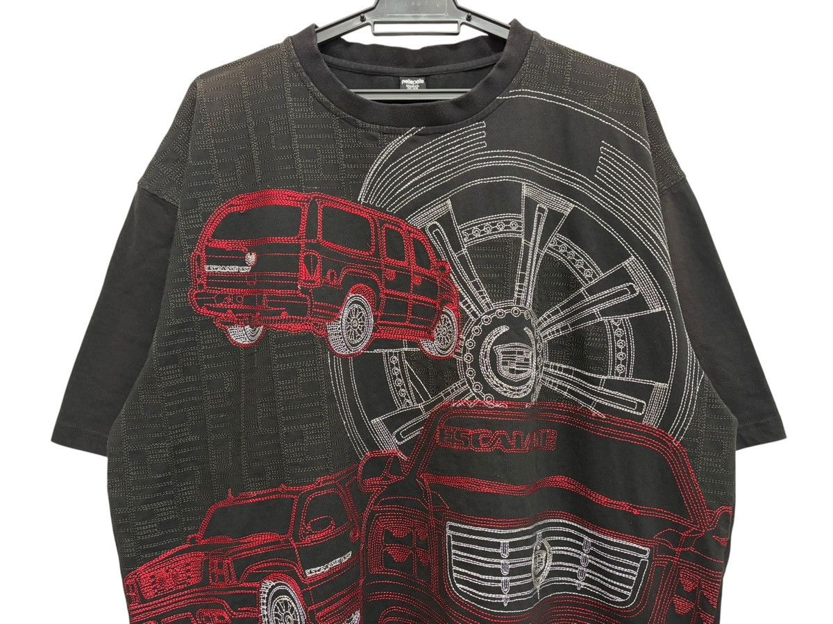 Pelle Pelle RARE 🔥 PELLE PELLE CADILLAC ESCALADE FULL EMBROIDERED BAGGY Size US XXL / EU 58 / 5 - 3 Thumbnail