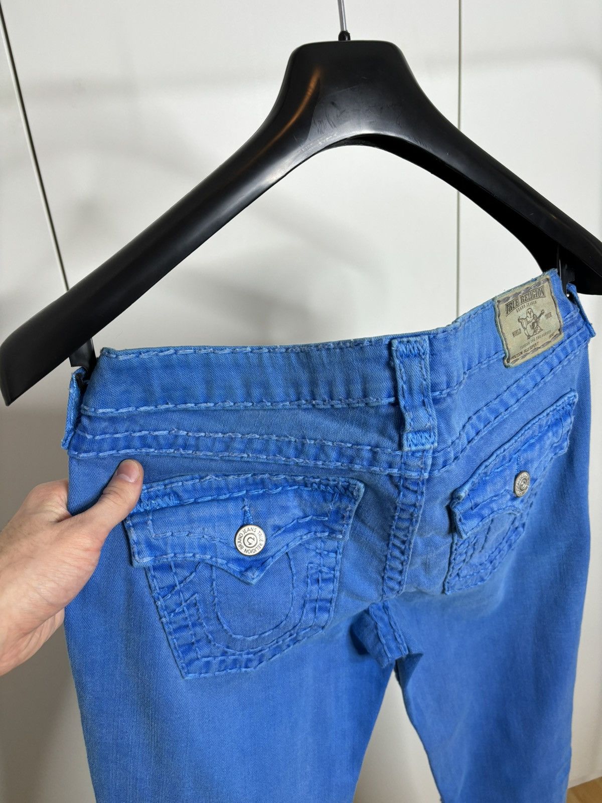 True Religion TRUE RELIGION STRAIGHT BARBWIRE STITCH JEANS 29 Size 29" - 1 Thumbnail
