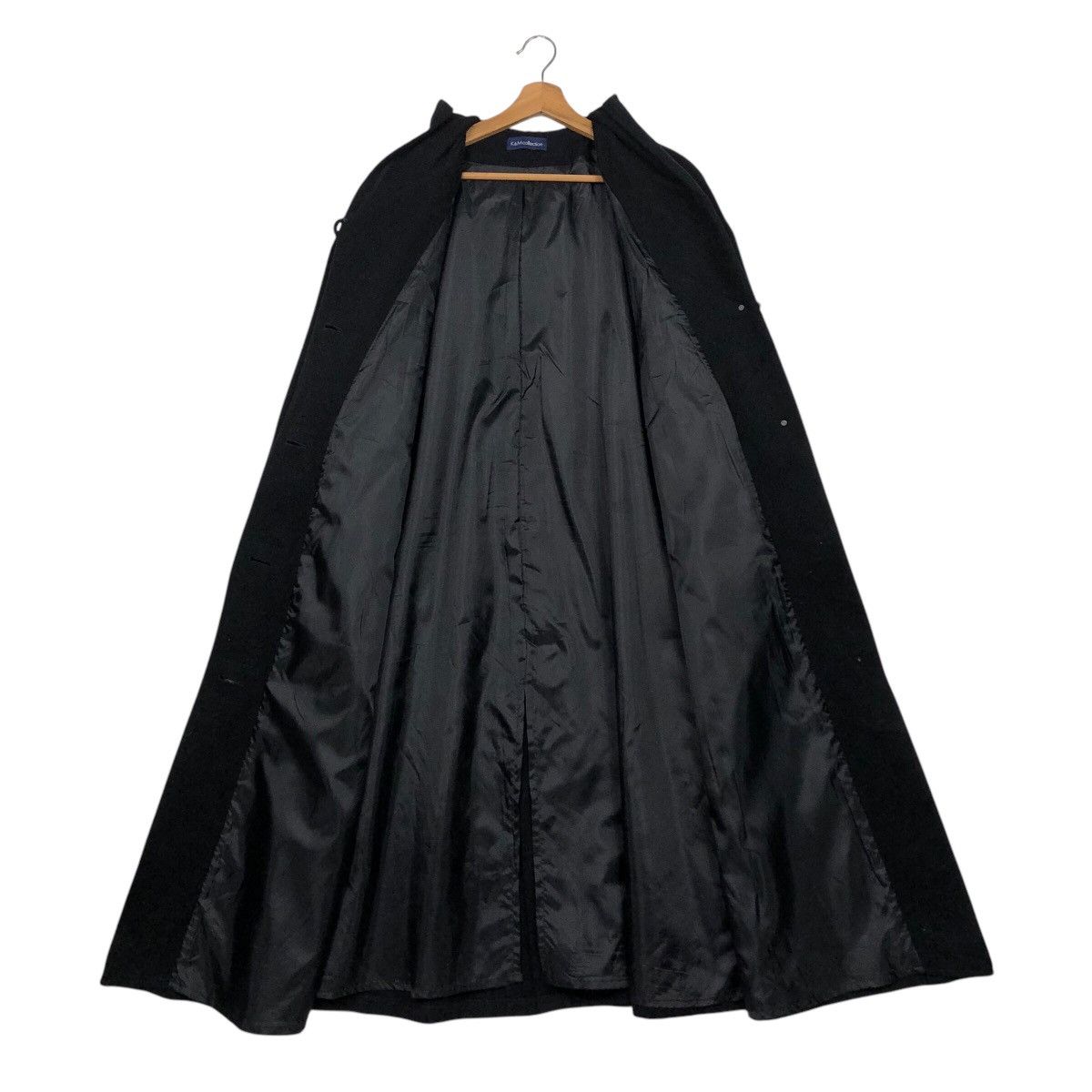 Issey Miyake 📌Rich Black Vintage Long Jacket K&M Collection Avant Garde Size US M / EU 48-50 / 2 - 16 Thumbnail