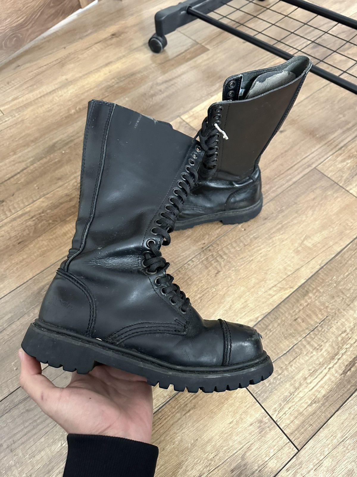 Undercover Undercover Vintage High Top Leather Boots Size US 5 / EU 37 - 5 Thumbnail
