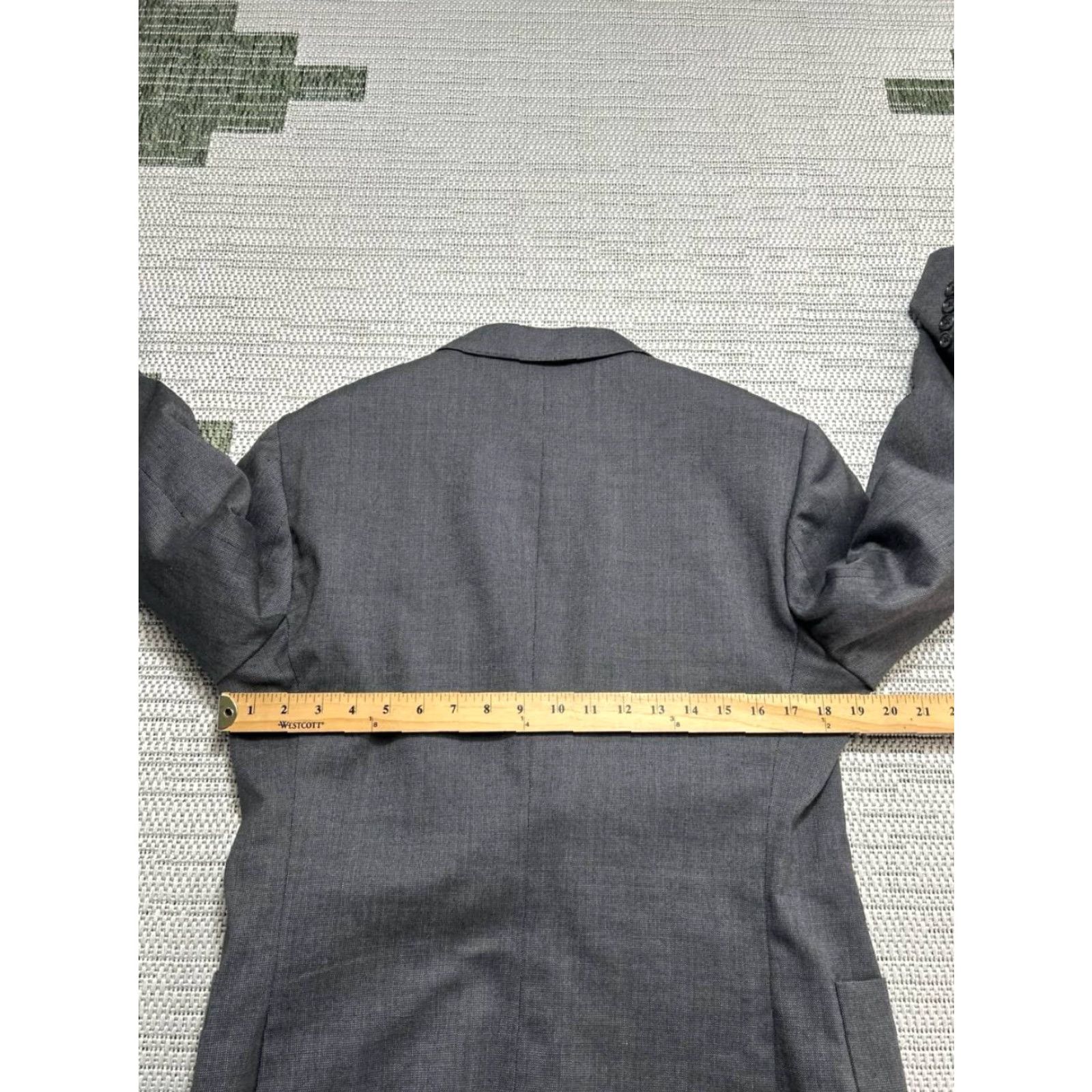Bonobos Bonobos Blazer Jacket Mens 40 Gray Wool Lined Notch Lapel Lanificio Comero Flexo Size 40R - 6 Thumbnail