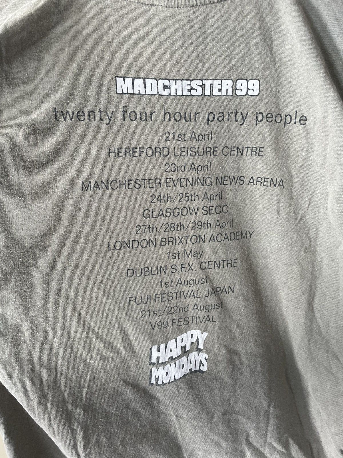 Band Tees Vintage 1999 Happy Mondays band tour t shirt tee 90s britpop Size US L / EU 52-54 / 3 - 4 Thumbnail