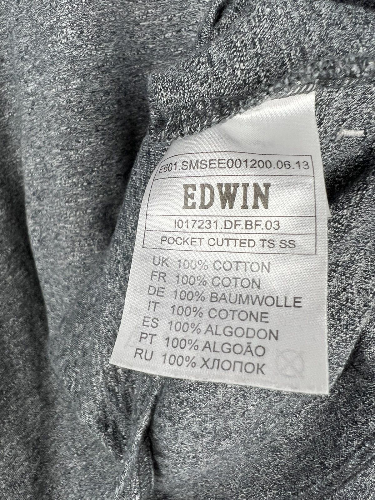 Edwin × Japanese Brand × Vintage Edwin Short sleeve heavy cotton T shirt Size US M / EU 48-50 / 2 - 6 Thumbnail