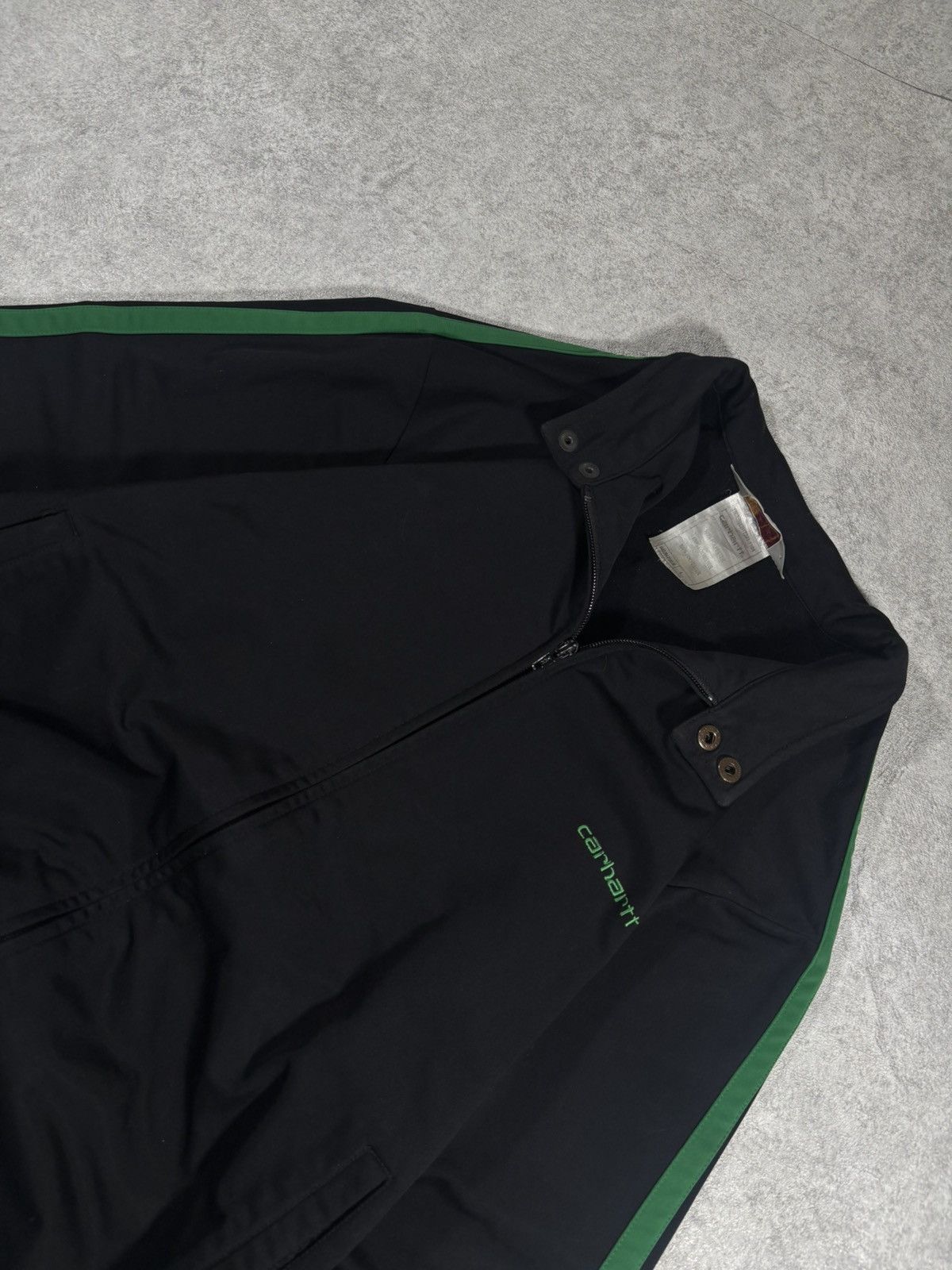 Carhartt Carhartt Zip Track green y2k vinate streetwear light jacket Size US L / EU 52-54 / 3 - 2 Thumbnail
