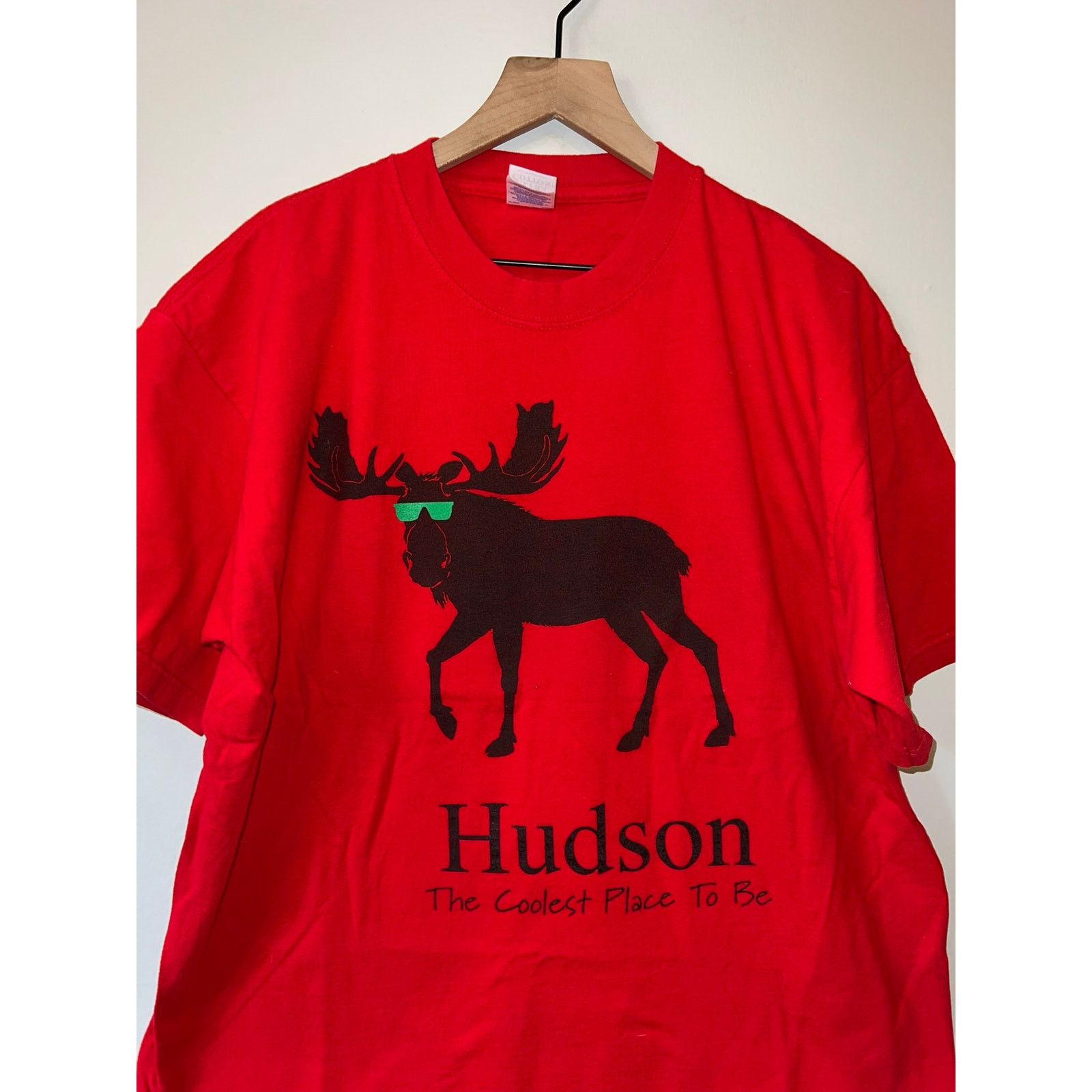 Gildan Vintage Hudson Shirt The Coolest Place Moose Tee VTG 2000s Size US XL / EU 56 / 4 - 4 Thumbnail