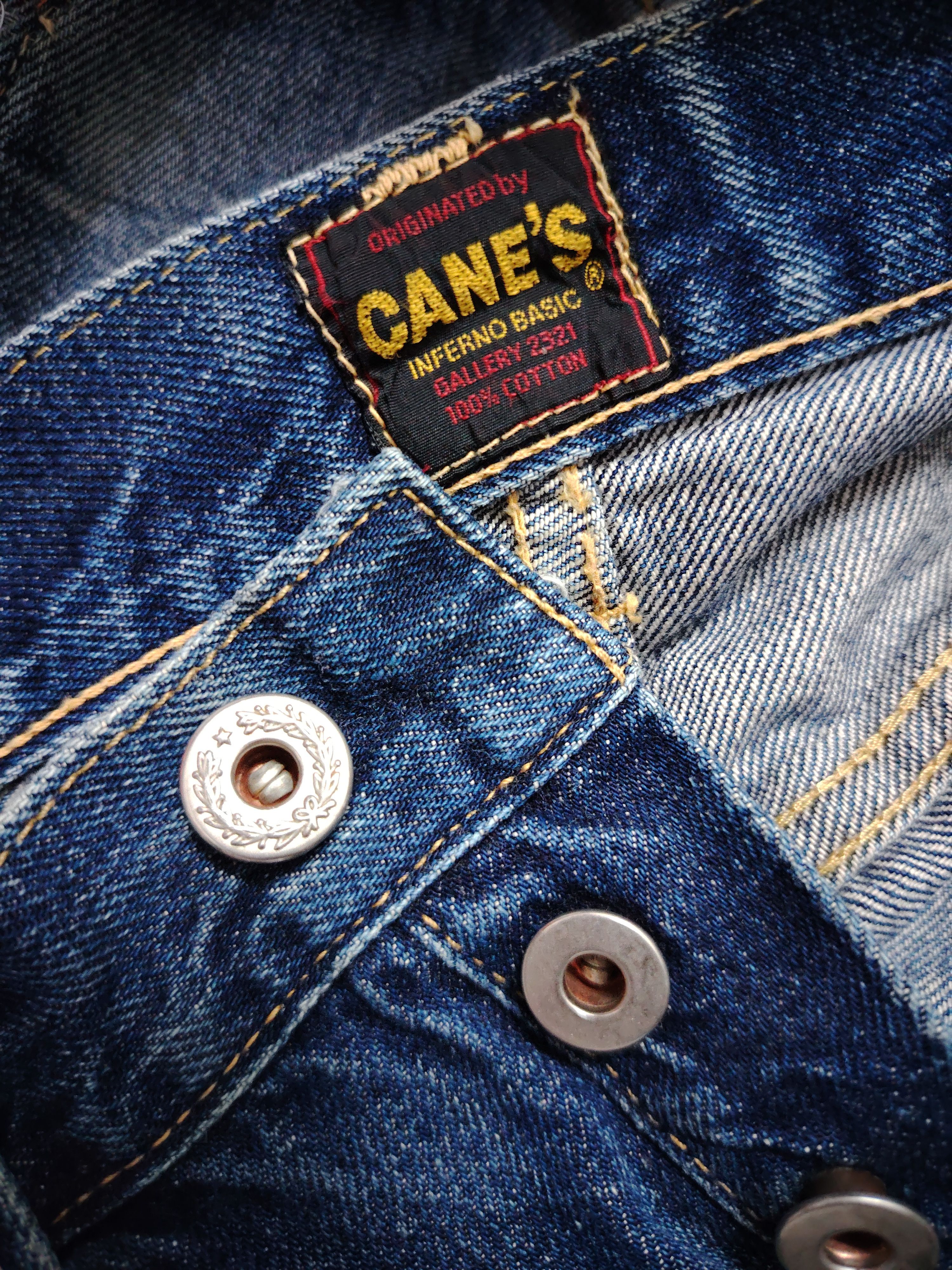 Sugar Cane 💥BEST OFFER💥VINTAGE SUGAR CANE SELVEGDE DISTRESSED DENIM Size US 30 / EU 46 - 20 Thumbnail
