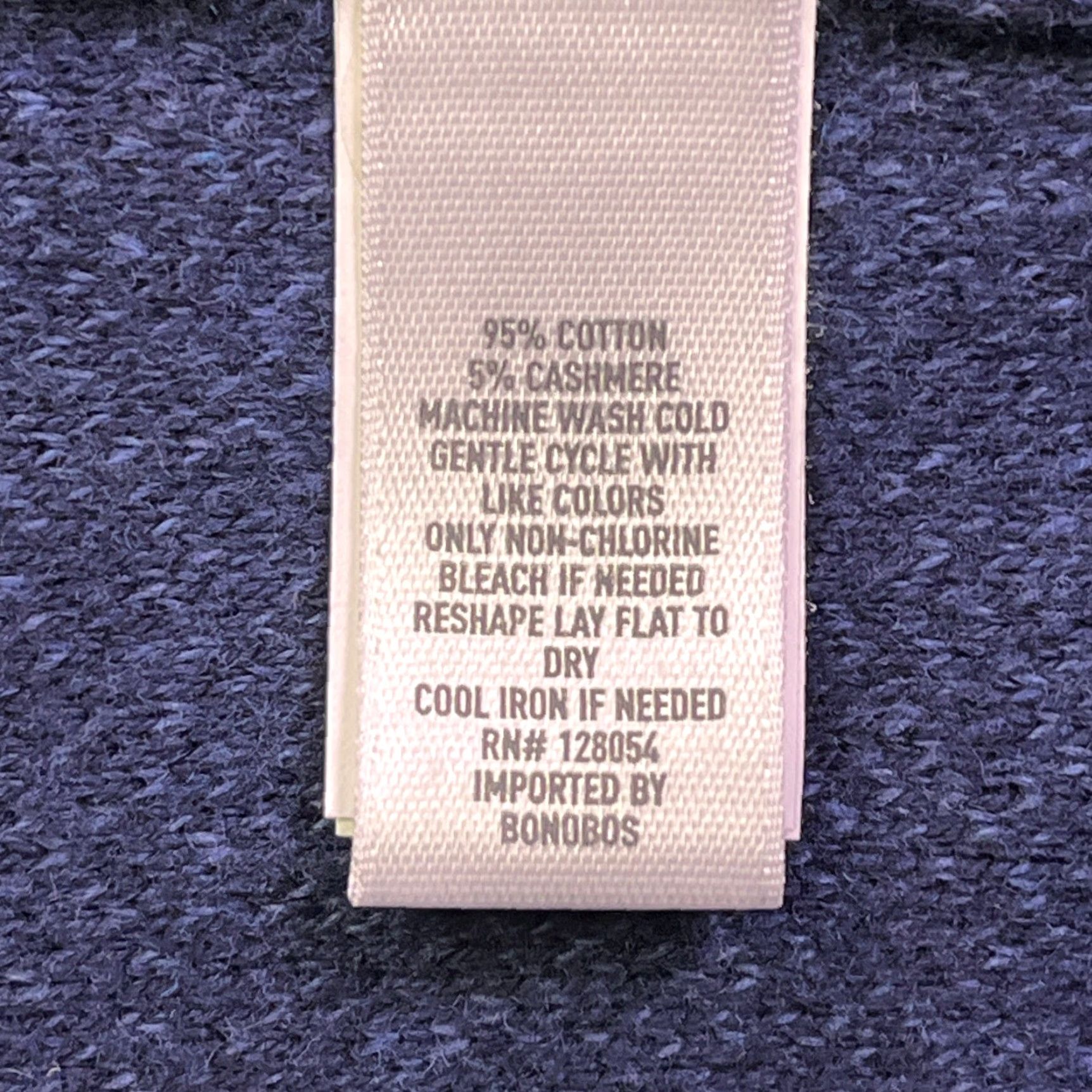 Bonobos Bonobos Cardigan Mens XL Blue Slim Fit Full Zip Sweater Grandpa Size US XL / EU 56 / 4 - 8 Thumbnail