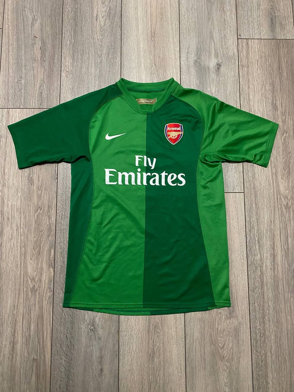 Nike Vintane Jerseys Nike Arsenal Fly Emirates Sharpy Green Y2K Size US S / EU 44-46 / 1 - 1 Thumbnail