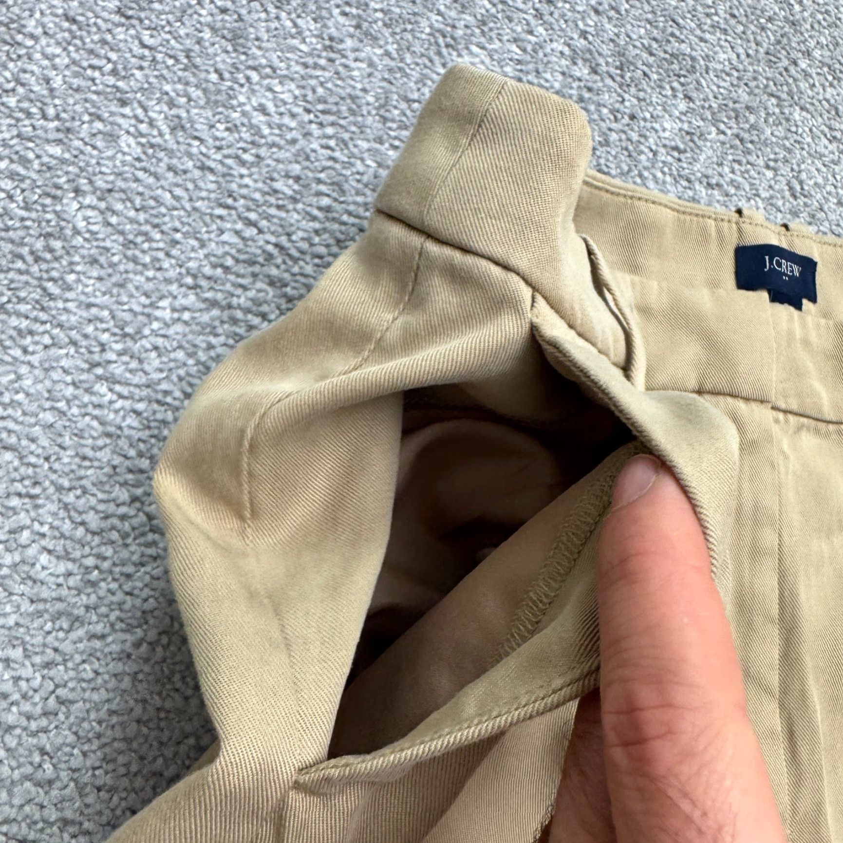 J.Crew J.CREW Factory Twill Wide-Leg Pants Womens 2 Tan Brown Pleated 28x29.5 Dress Pants Workwear Size 26" / US 2 / IT 38 - 3 Thumbnail
