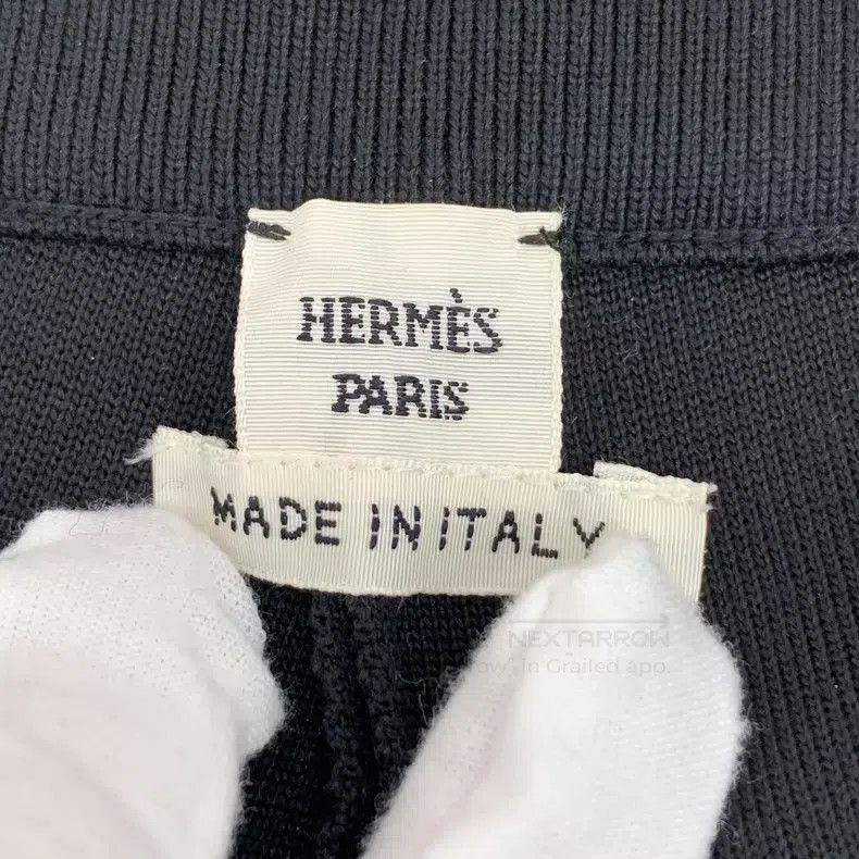 Hermes Hermes Black striped trim mulberry silk knitted shorts Size 24" / US 00 / IT 34 - 5 Thumbnail