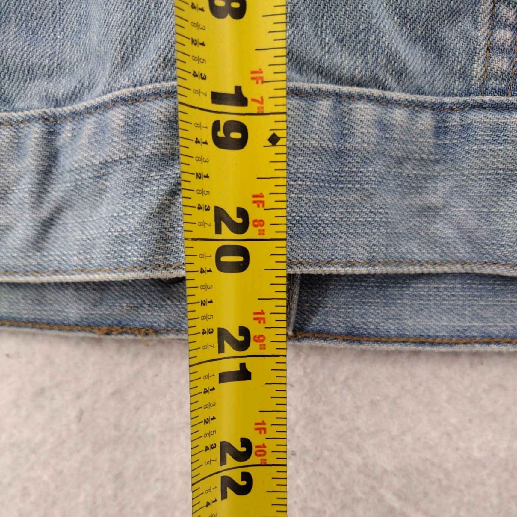 Vintage VINTAGE Rock & Republic Vest Women's XS Studded Collar Denim Blue Grunge Rockabilly Size XS / US 0-2 / IT 36-38 - 7 Thumbnail