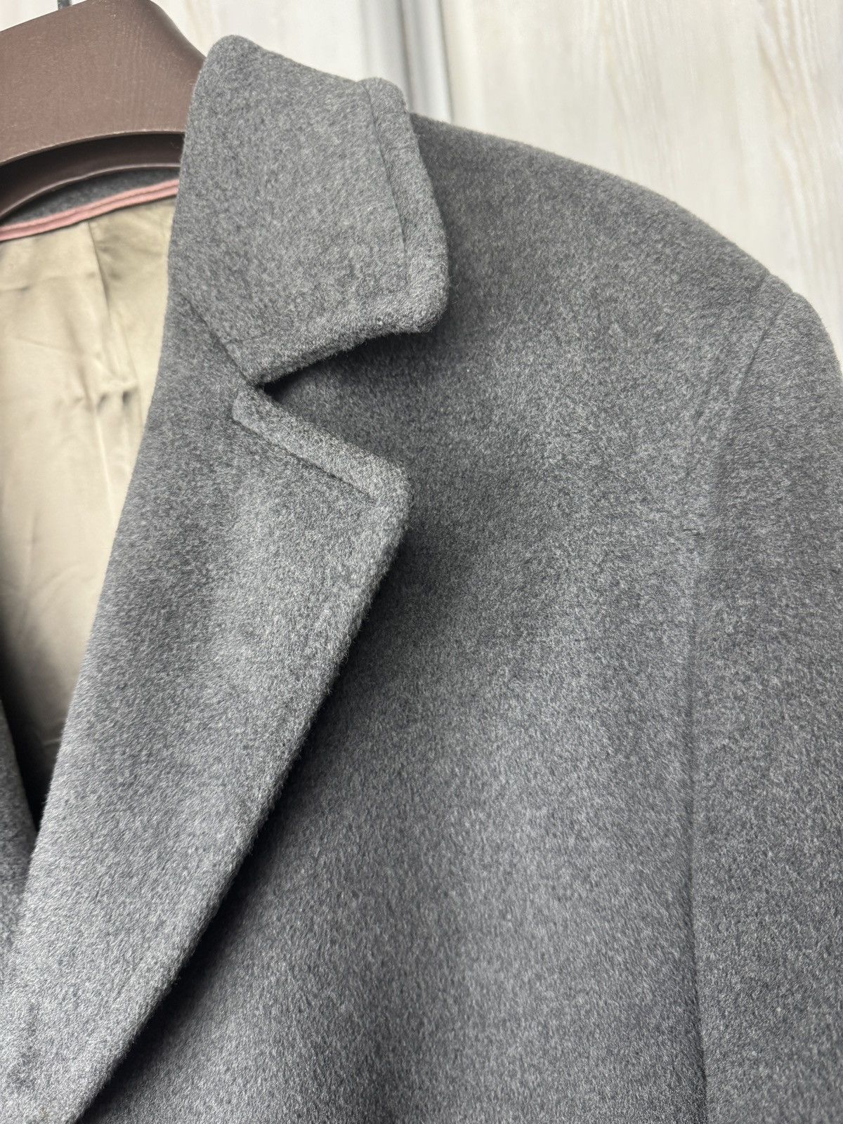 Kenzo Kenzo Homme grey wool long trench classic coat size 54 Size US L / EU 52-54 / 3 - 4 Thumbnail