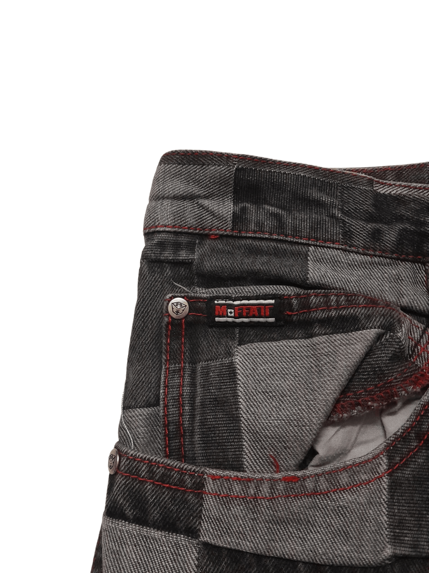 Other M+FFAT Baggy Denim Checker Patch (S158) Size US 35 - 6 Thumbnail