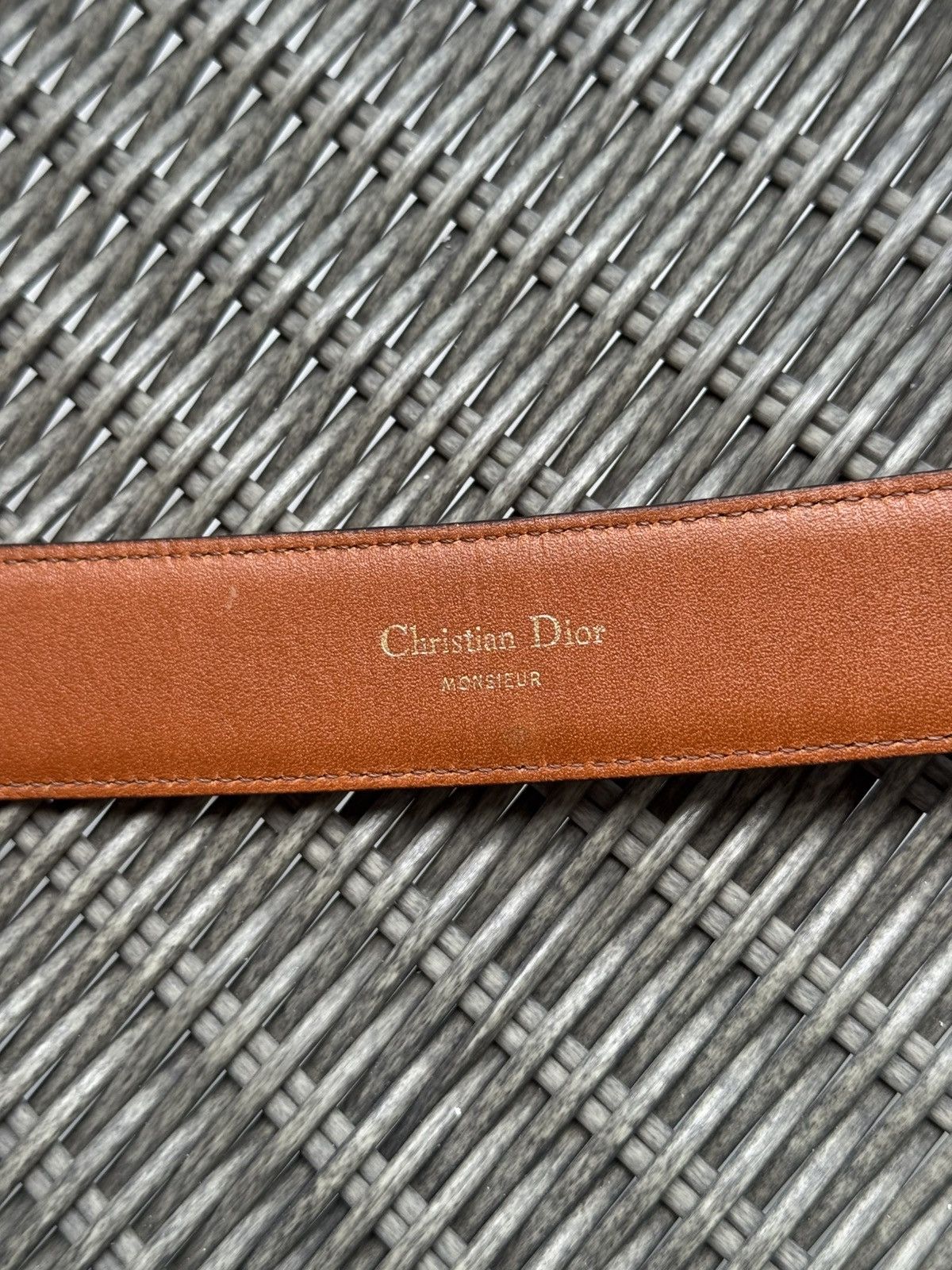 Christian Dior Monsieur Christian Dior Monsieur solid brass belt brown Size 36 - 5 Thumbnail