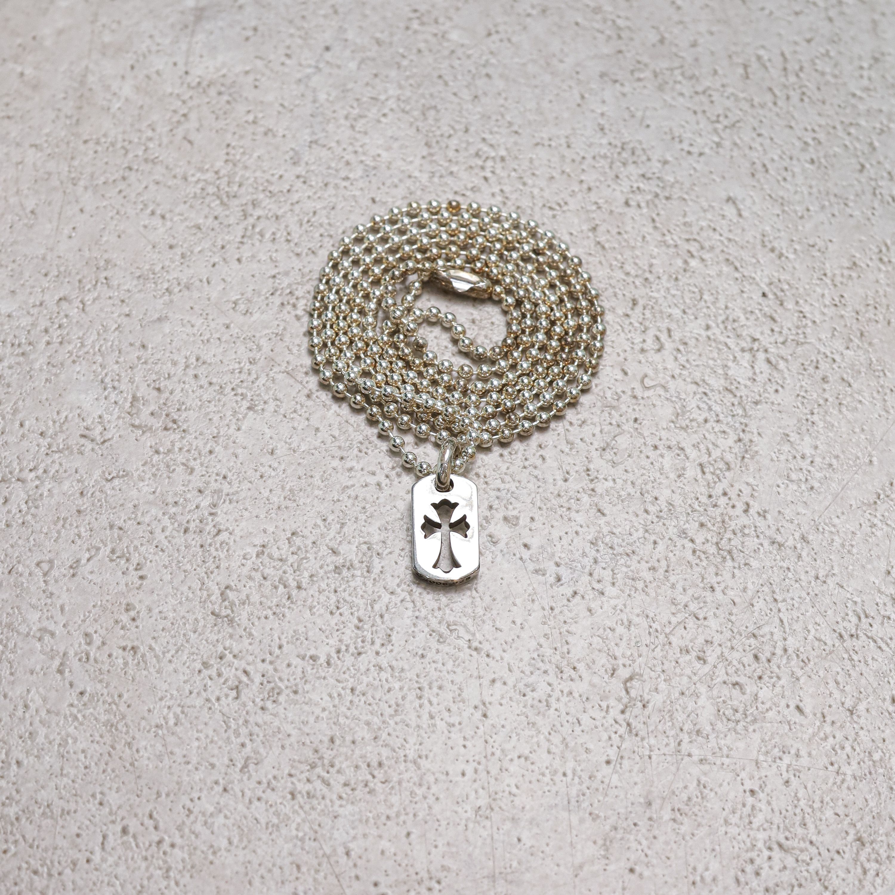 Chrome Hearts Chrome Hearts Dog Coss sliver Tiny Co necklace Size ONE SIZE - 1 Thumbnail