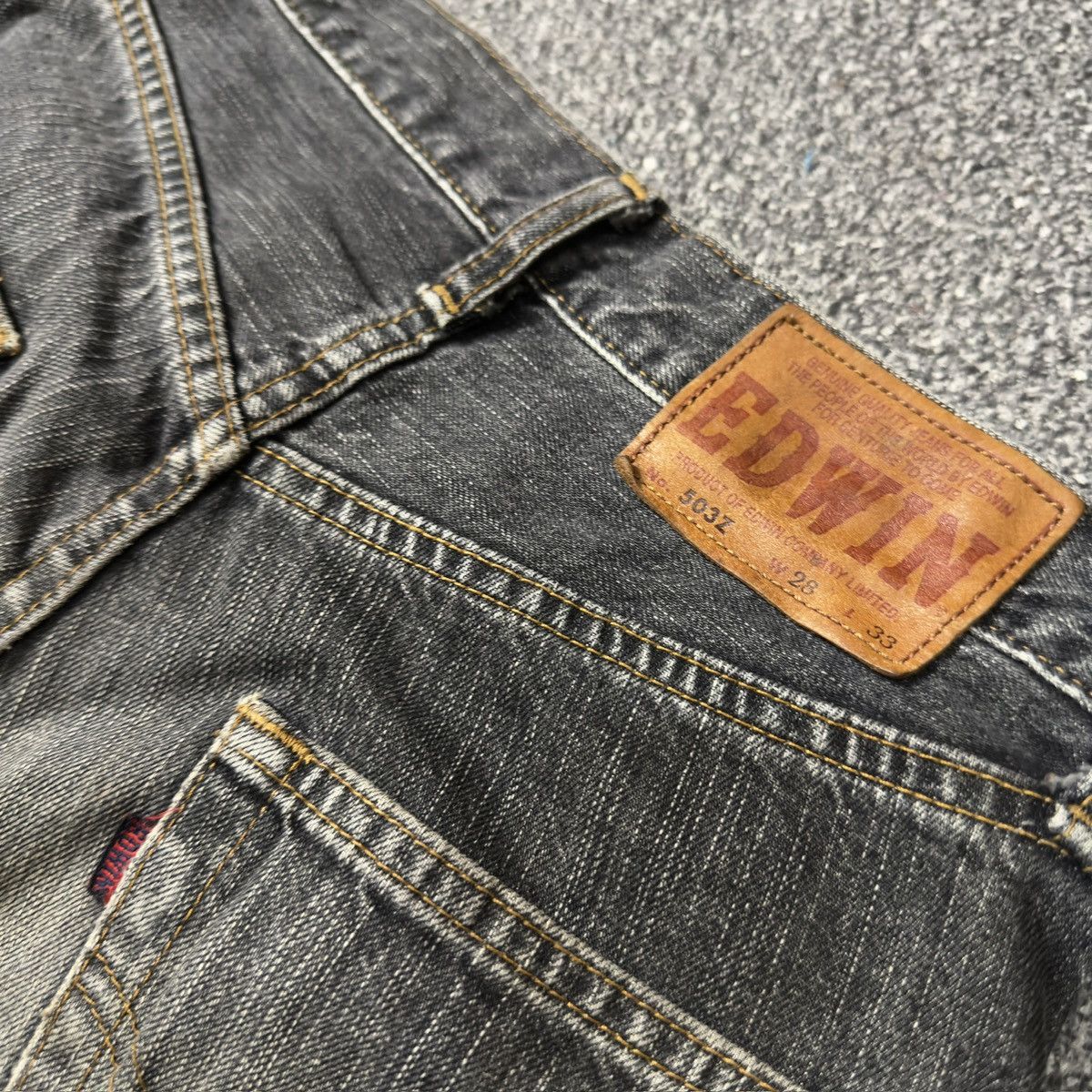 Denim & Co. 🔥🇯🇵 Vintage 90s Edwin 503z Rebel Loose Distressed Size US 28 / EU 44 - 9 Thumbnail