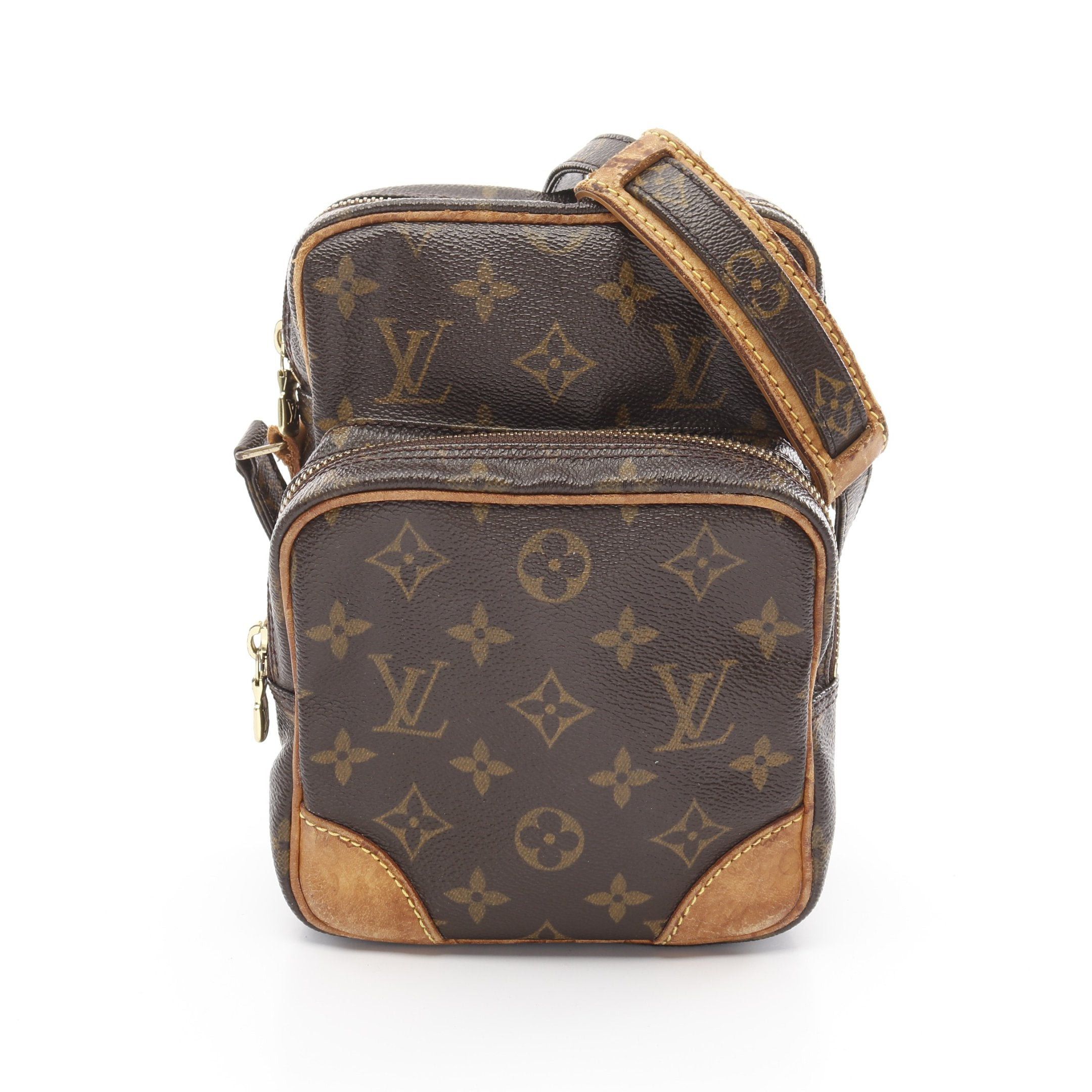 Louis Vuitton Louis Vuitton Amazon Monogram Shoulder Bag Leather Brown Size ONE SIZE - 1 Thumbnail
