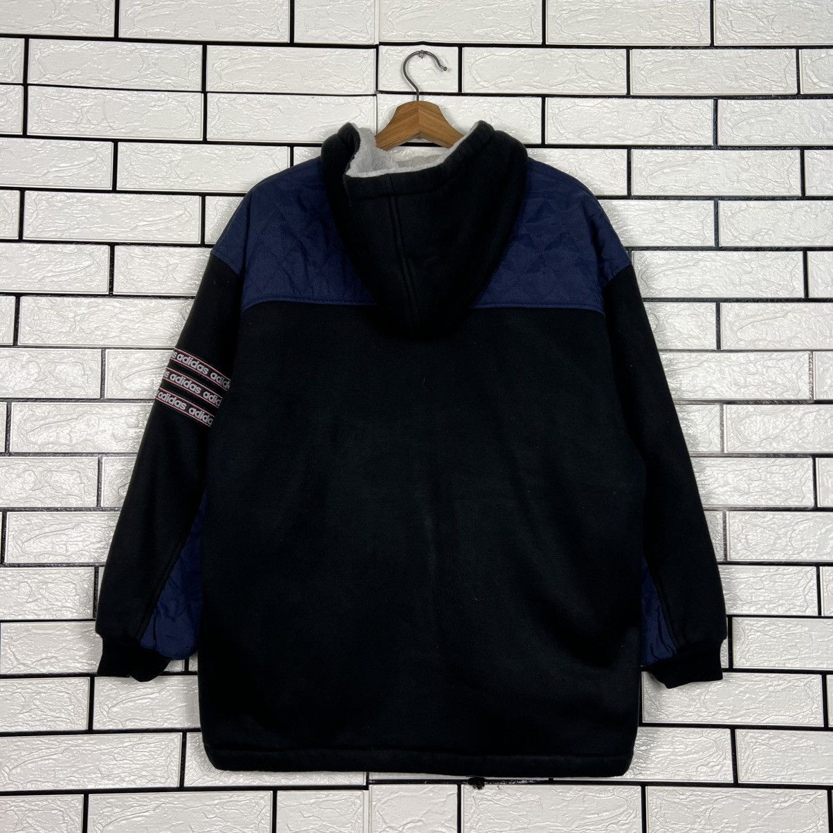 Adidas Vintage 90's ADIDAS Fleece Lined Hooded Jacket #4060-C184 Size US M / EU 48-50 / 2 - 19 Thumbnail