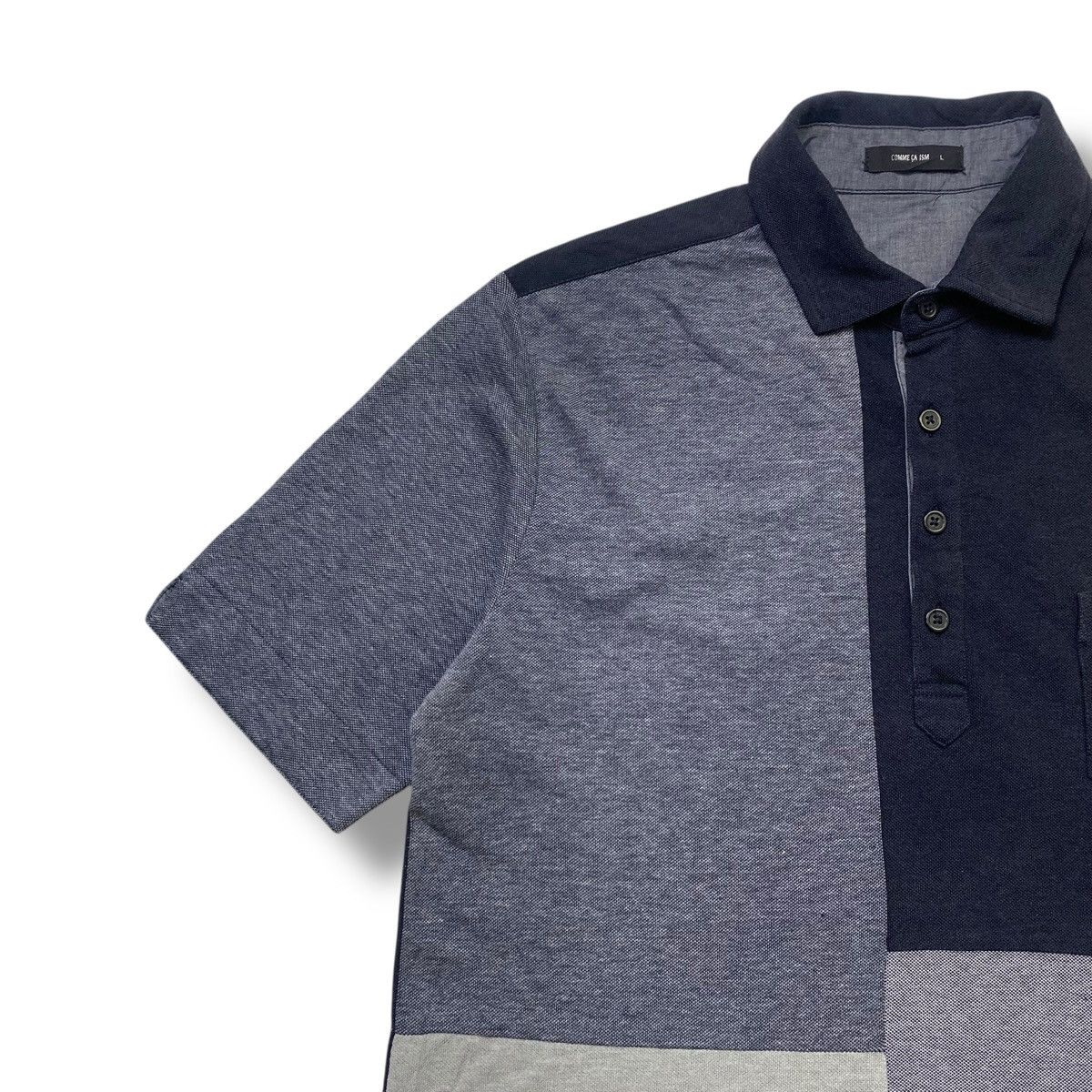 Japanese Brand comme ca ism polo shirt patchwork Size US L / EU 52-54 / 3 - 6 Thumbnail