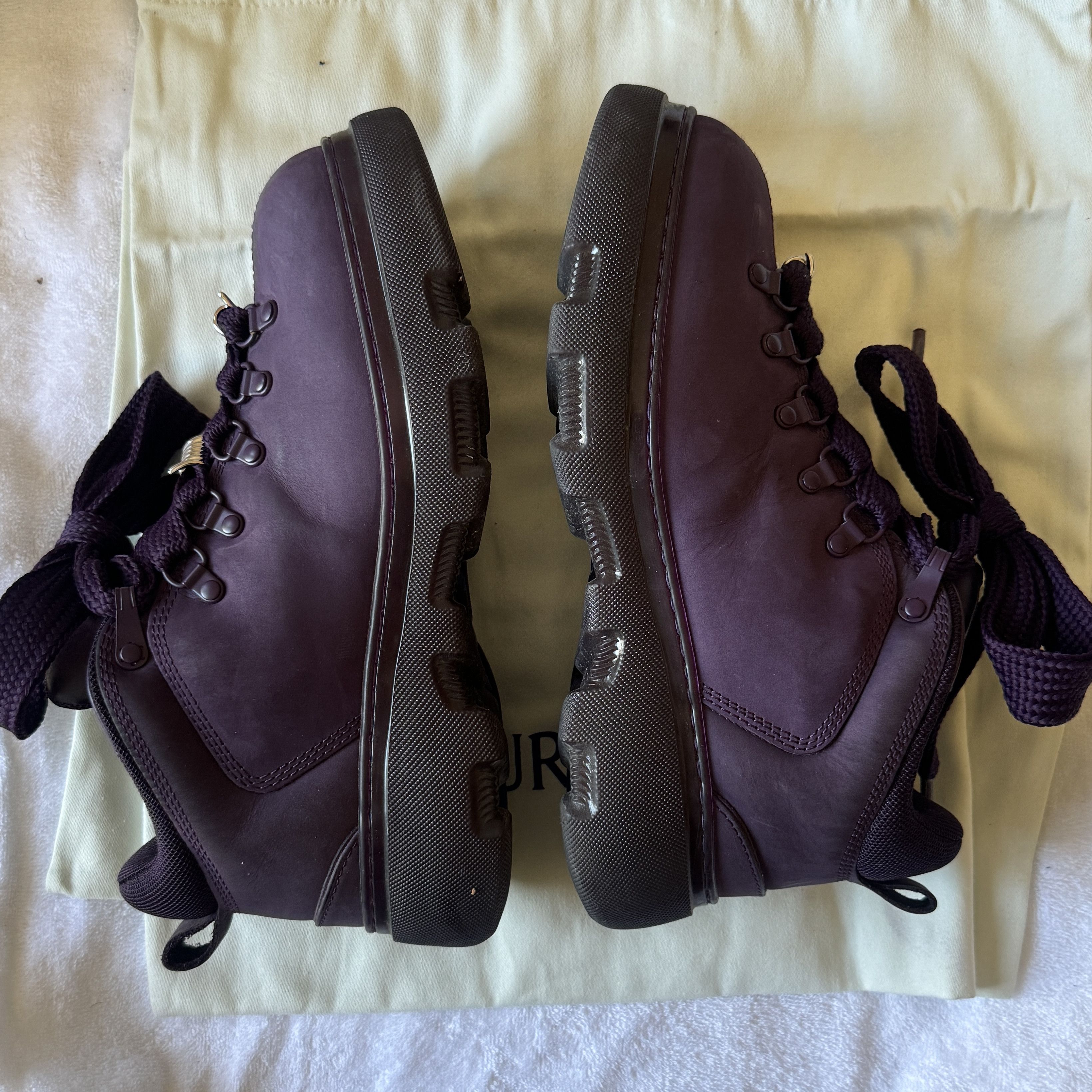 Burberry Burberry Nubuck Trek hiking Boots Purple Size US 8.5 / EU 41-42 - 9 Thumbnail