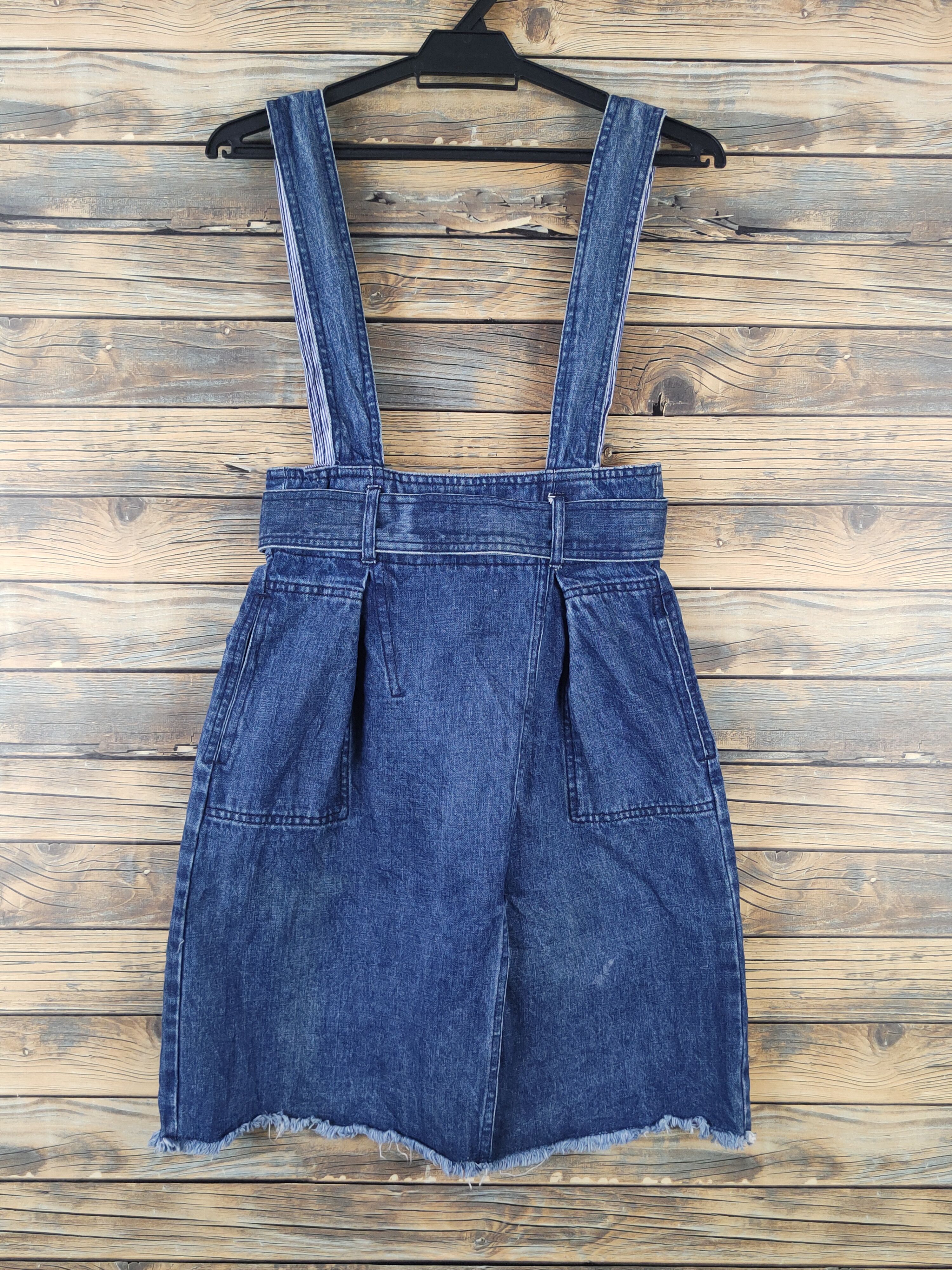 Japanese Brand × Vintage Etam Weekend Blue Denim vintage Skirt Jumpsuits Size 28" / US 6 / IT 42 - 7 Thumbnail