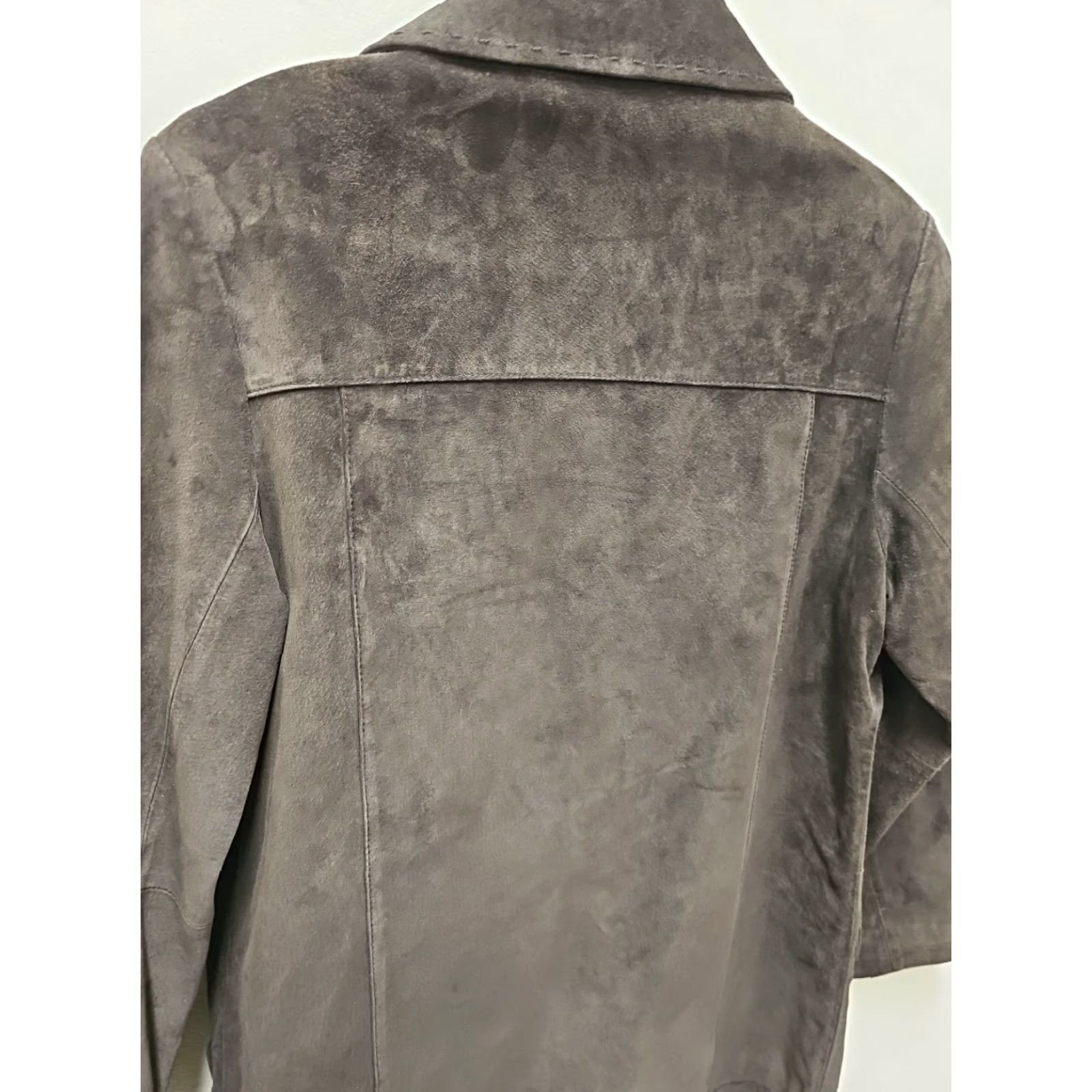 Eddie Bauer VINTAGE Eddie Bauer Seattle Suede Brown Jacket Womens XS Petite Jacket Brown Womens XS Petite Suede Seattle Eddie Bauer Vintage Jacket Size XS / US 0-2 / IT 36-38 - 8 Thumbnail