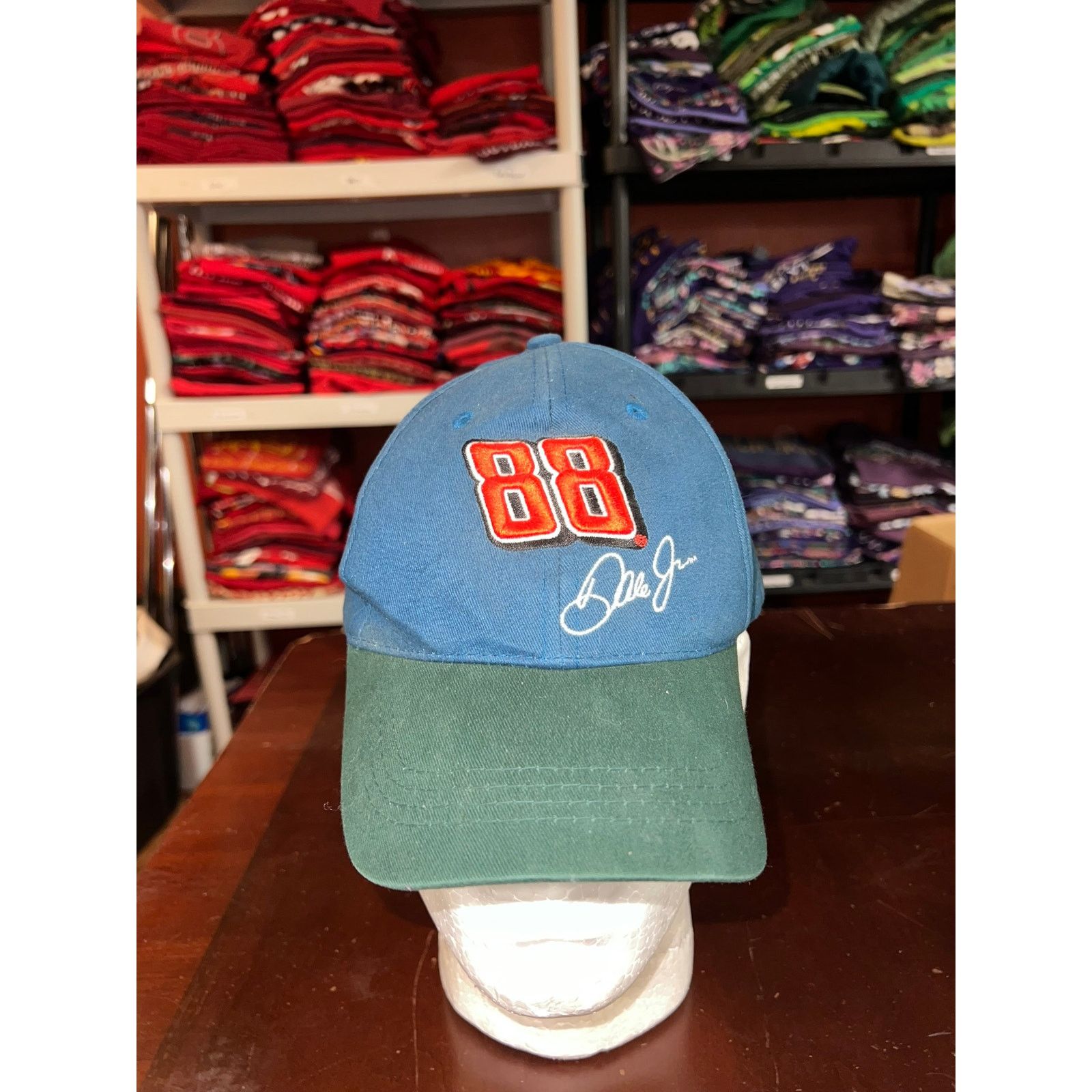 Vintage Vintage Nascar Dale Jr Hat #88 Blue Green Cap Kelloggs VTG Size ONE SIZE - 1 Thumbnail
