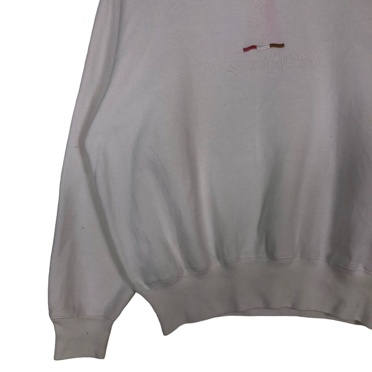 Vintage 🔥VINTAGE SWEATSHIRT CREWNECK YVES SAINT LAURENT POUR HOMME Size US S / EU 44-46 / 1 - 4 Thumbnail