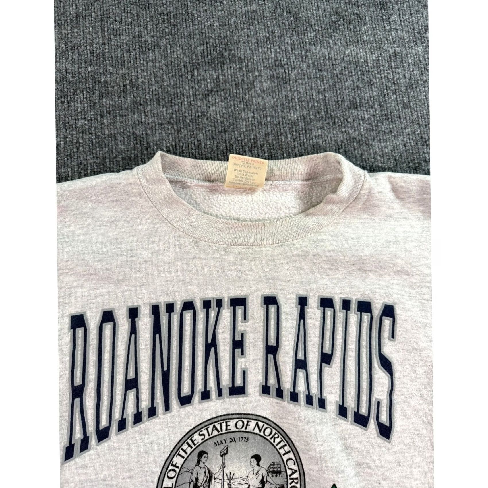 Vintage VINTAGE Roanoke Rapids North Carolina Sweatshirt Mens XL Gray Reverse Weave Size US XL / EU 56 / 4 - 4 Thumbnail