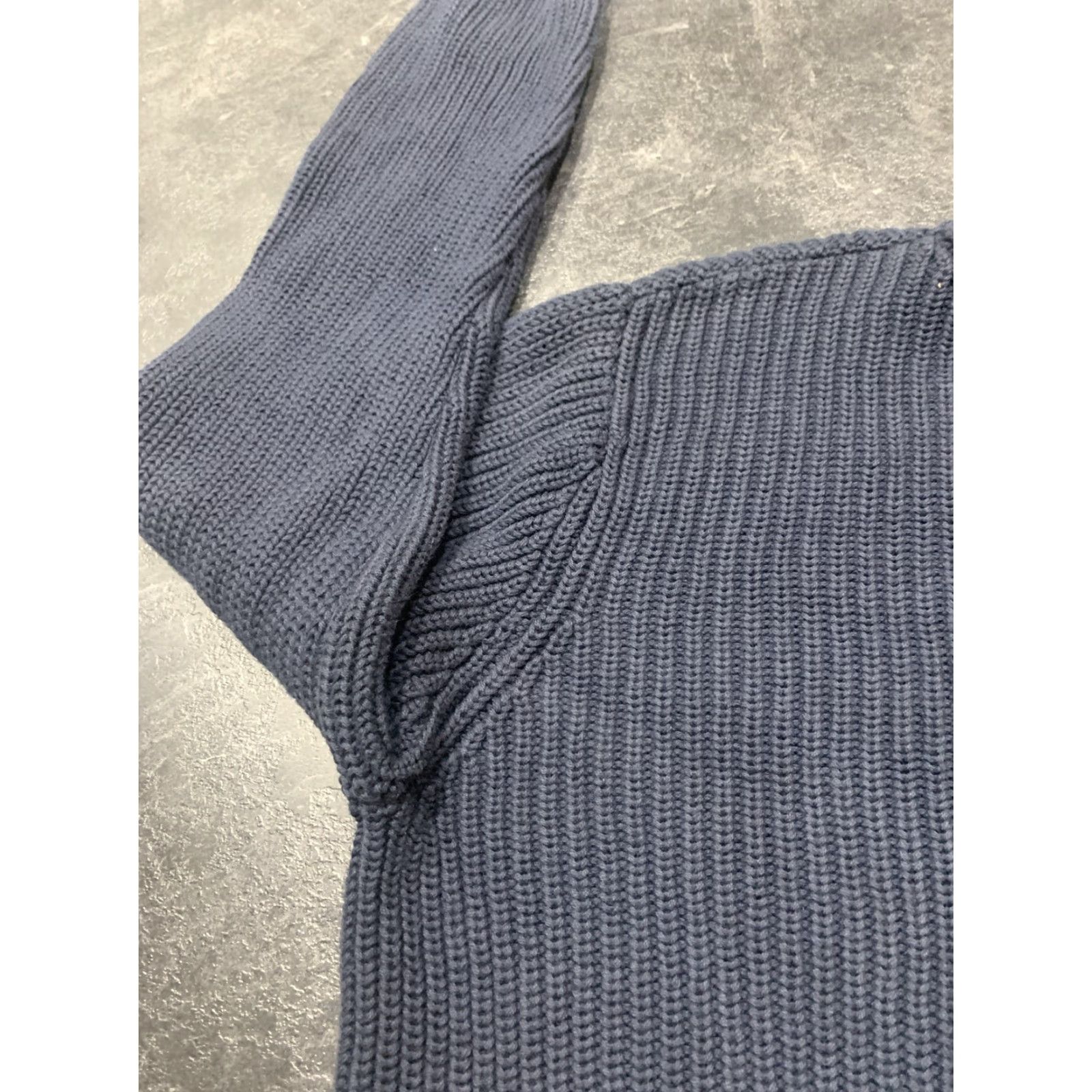 Vintage L.L. Bean Men's Sweater Full Zip Knit Cable Cotton Long Sleeve Blue Size Large Casual & Winter Size US L / EU 52-54 / 3 - 6 Thumbnail