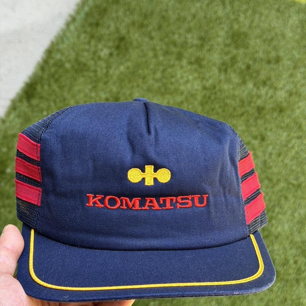 Other Vintage 90s Komatsu navy blue trucker hat Size ONE SIZE - 2 Thumbnail