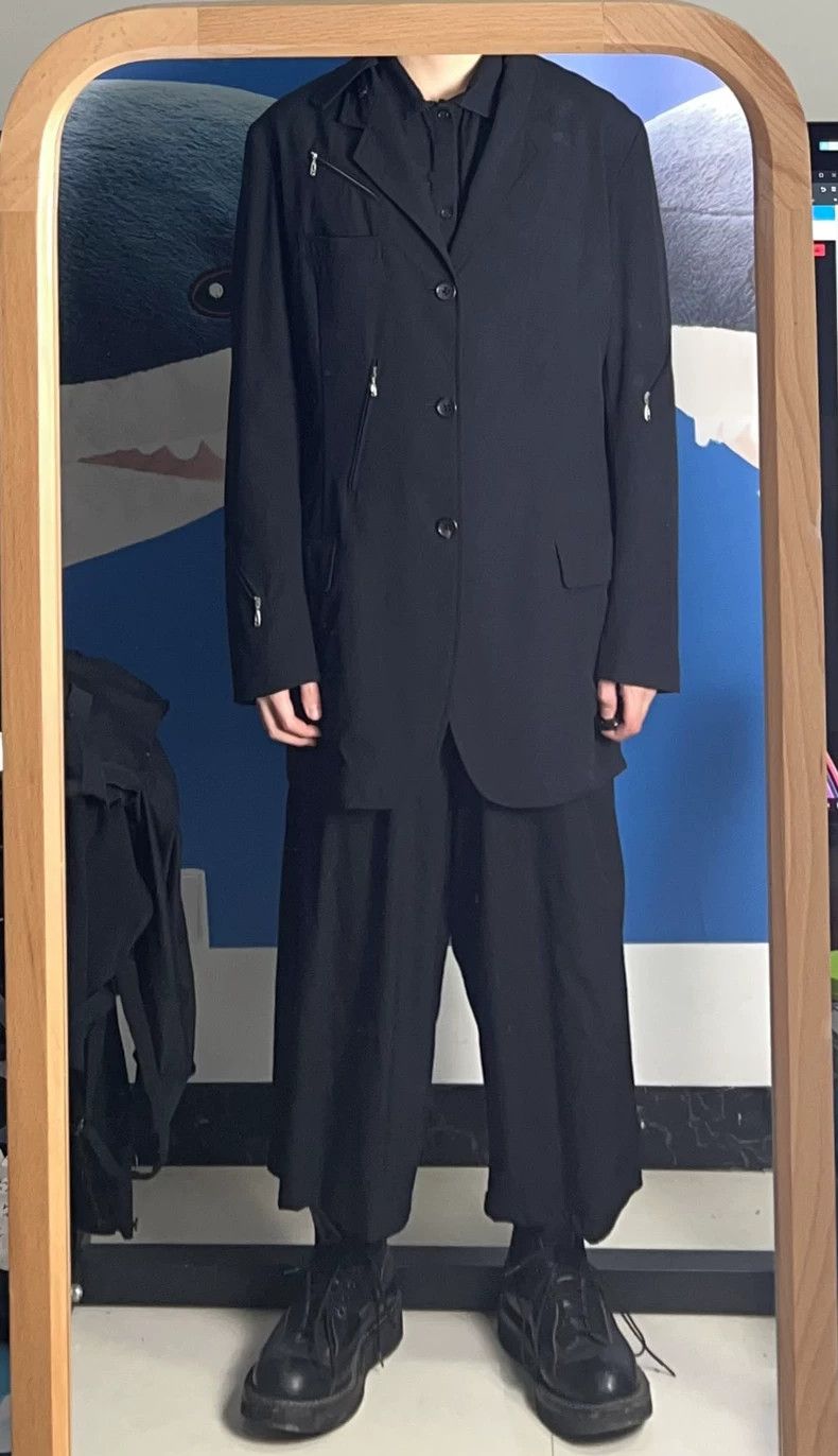 Yohji Yamamoto Yohji Yamamoto 05 SS Collar Deconstructed Long Jacket 2501- Size US L / EU 52-54 / 3 - 9 Thumbnail