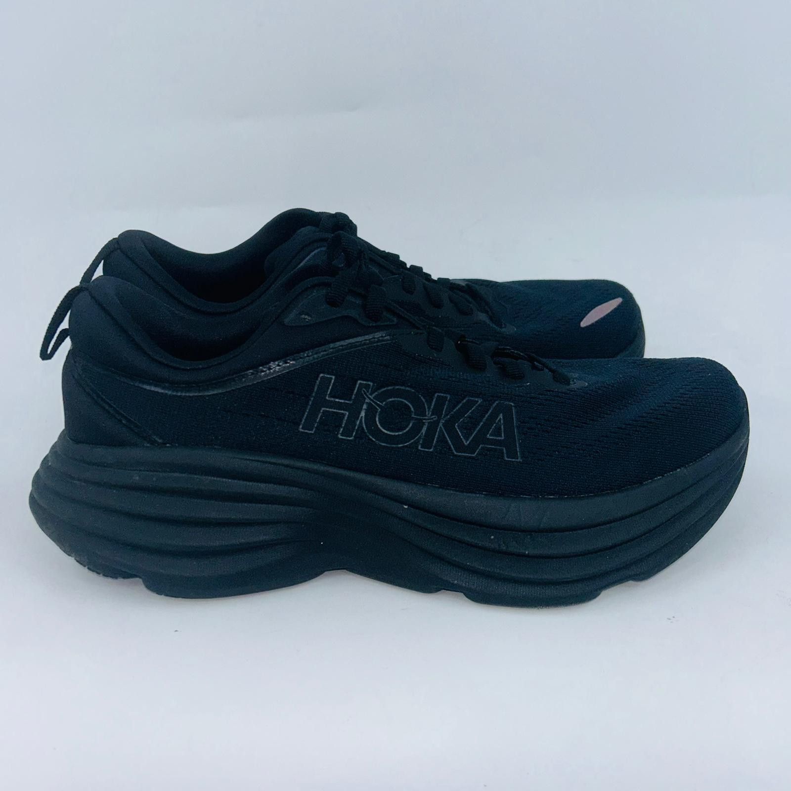 Hoka HOKA WOMENS BONDI 8 BLACK MESH PLUSH RUNNING SHOES SIZE 8.5B Size US 8.5 / IT 38.5 - 1 Thumbnail