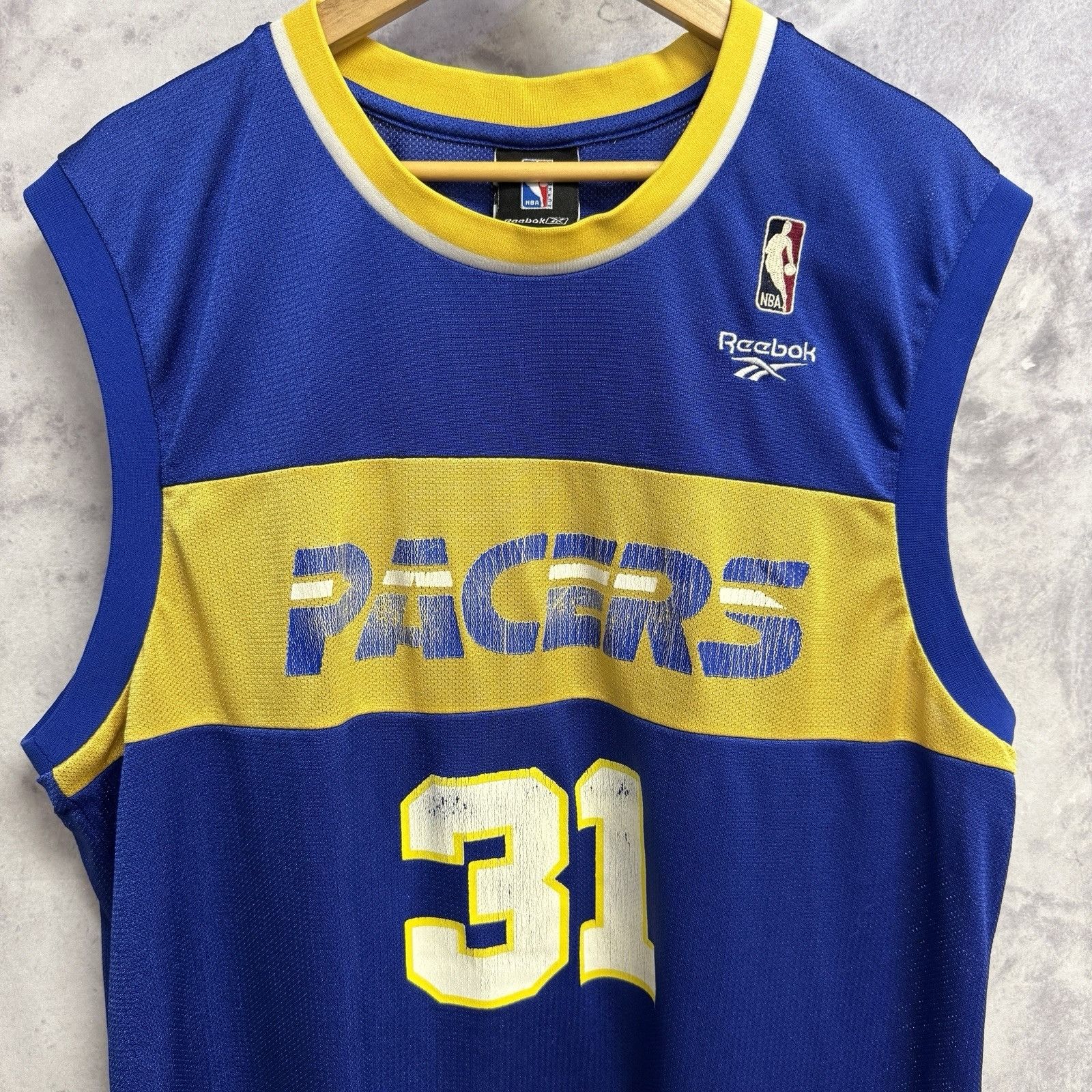 Reebok Vintage Indiana Pacers Reggie Miller NBA Jersey Mens Large Size US L / EU 52-54 / 3 - 1 Thumbnail