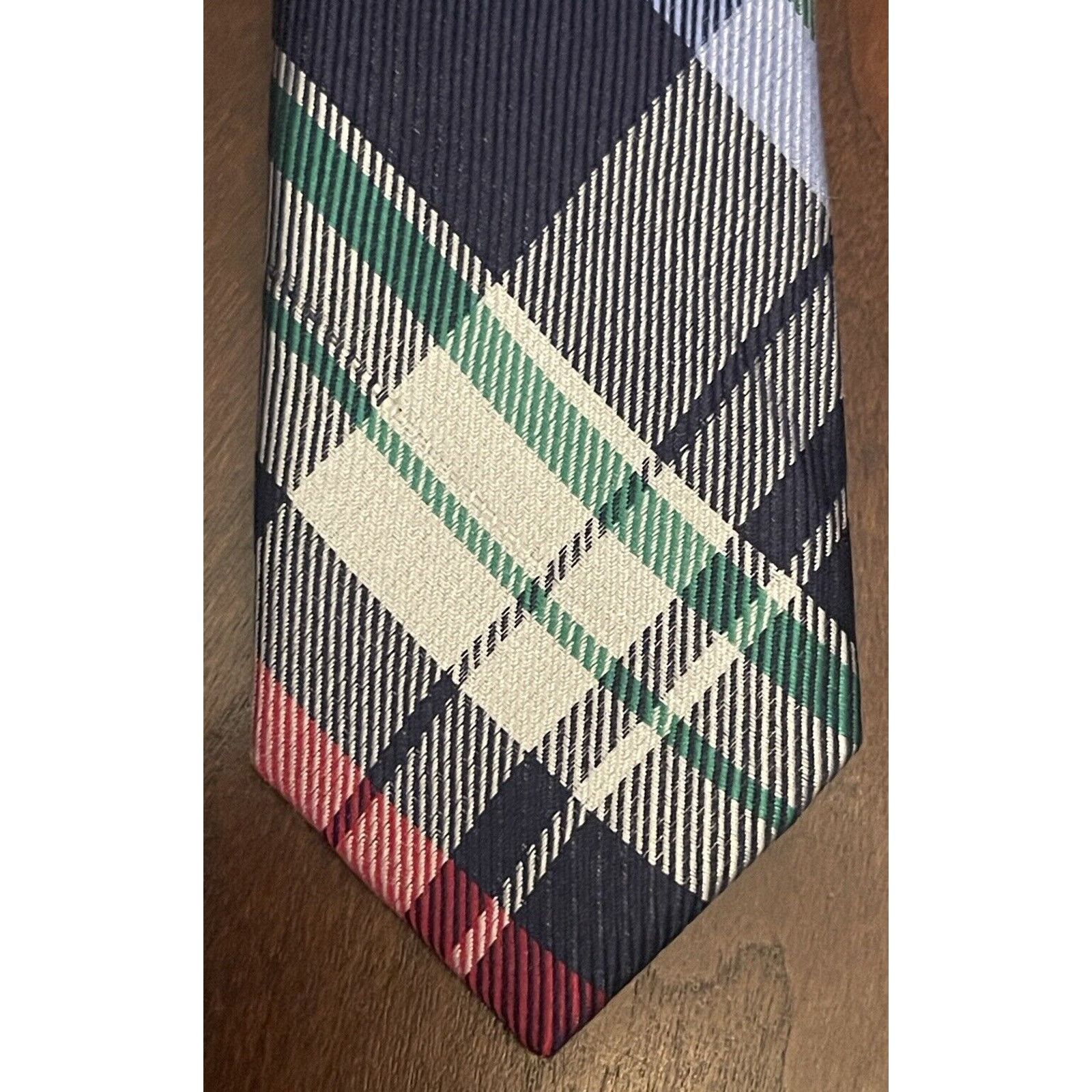 Nautica Nautica Red Blue Green 100% Silk Made In China Size ONE SIZE - 6 Thumbnail