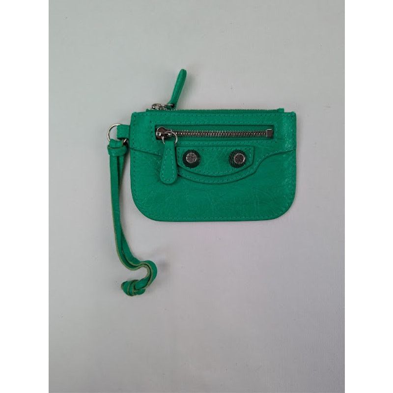 Balenciaga o1rshd1 Size: OS / Le Cagole Card Holder in Neon Green Size ONE SIZE - 2 Thumbnail