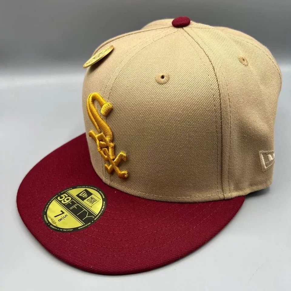 New Era Chicago White Sox Hat Men 7 5/8 59Fifty New Era MLB Fitted Size ONE SIZE - 3 Thumbnail
