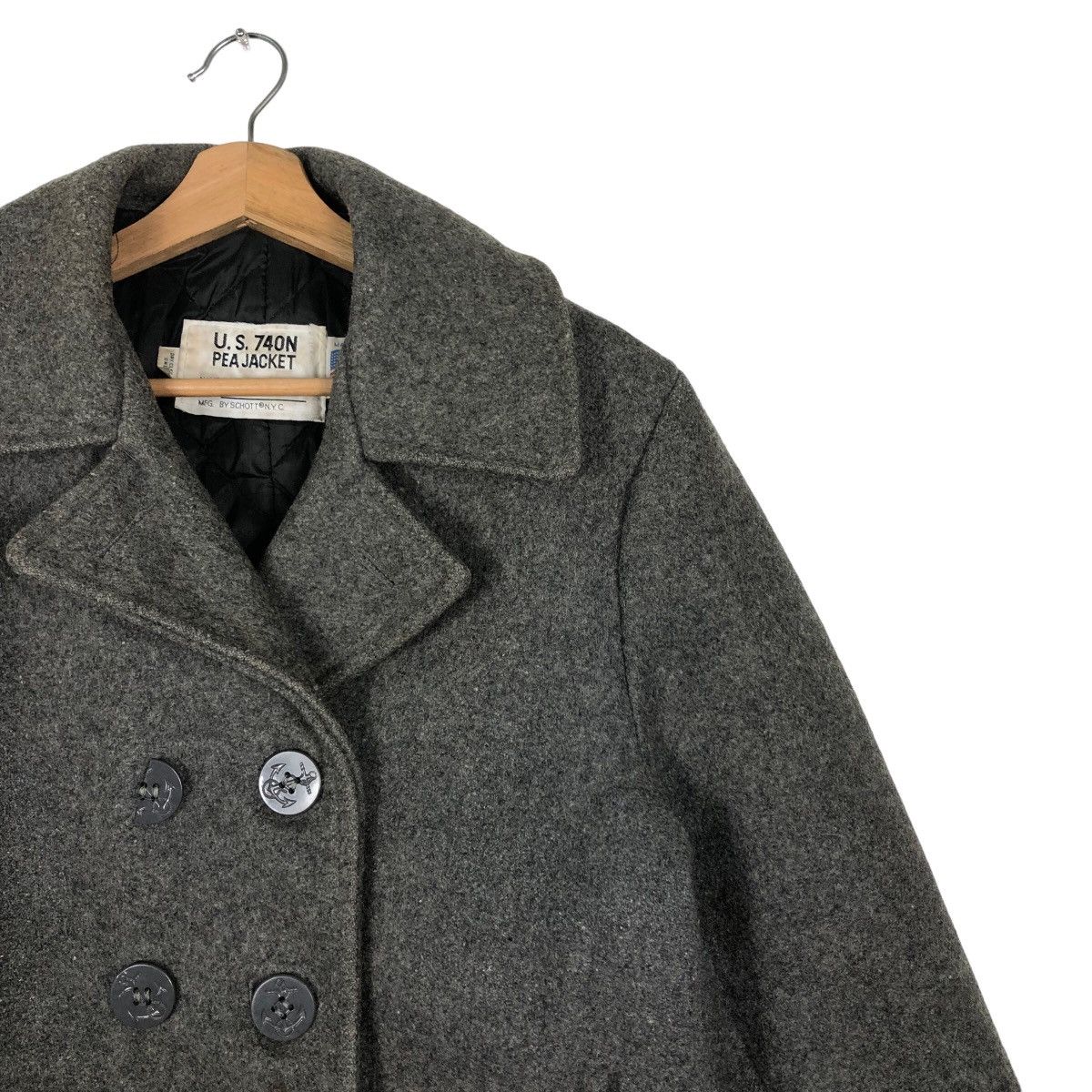 Schott Vintage US.740N Pea Jacket Schott Made in USA Double Breast Size US M / EU 48-50 / 2 - 5 Thumbnail