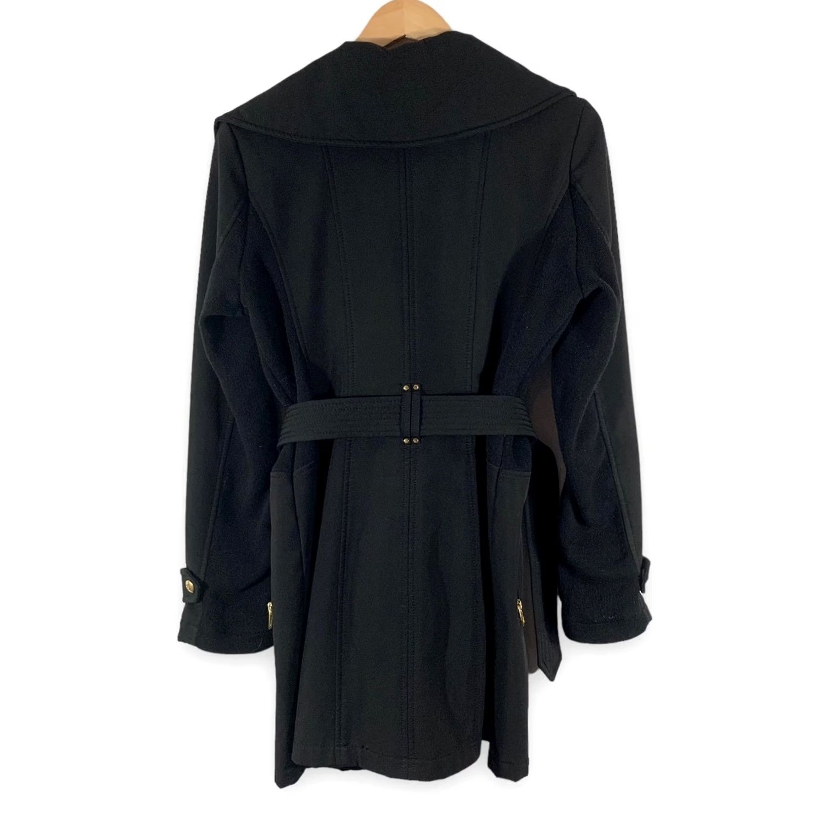 Miss Sixty Miss Sixty Women's S Trench Coat Black Size S / US 4 / IT 40 - 2 Thumbnail